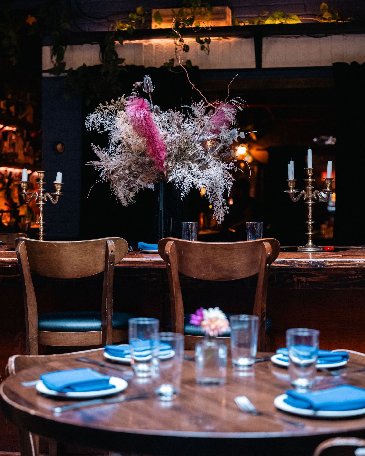 Alice NYC Restaurant Table Setting at Lunch. © Jack Curtis Photography.
