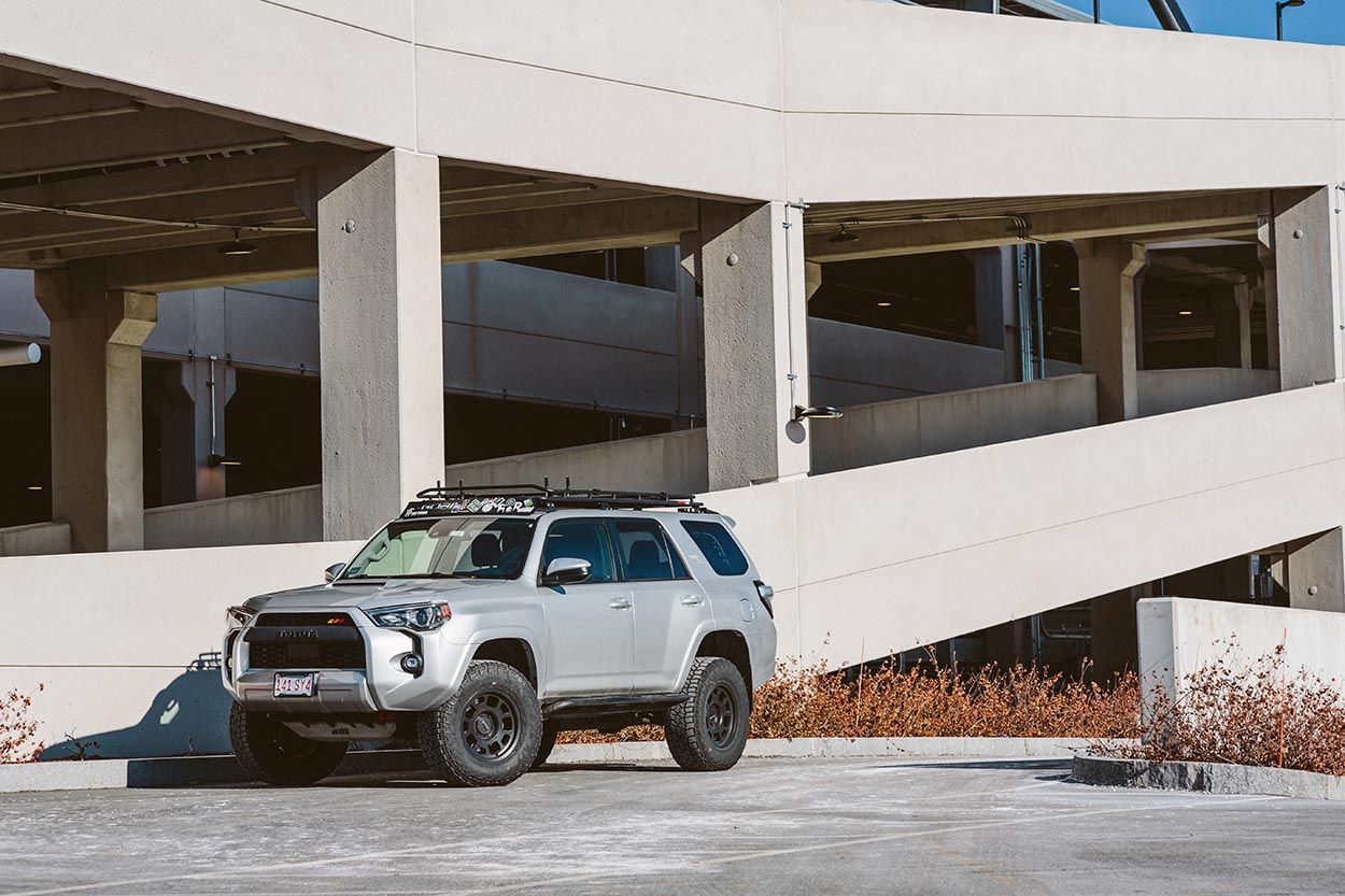 Toyota 4runner TRD set in parking lot environment