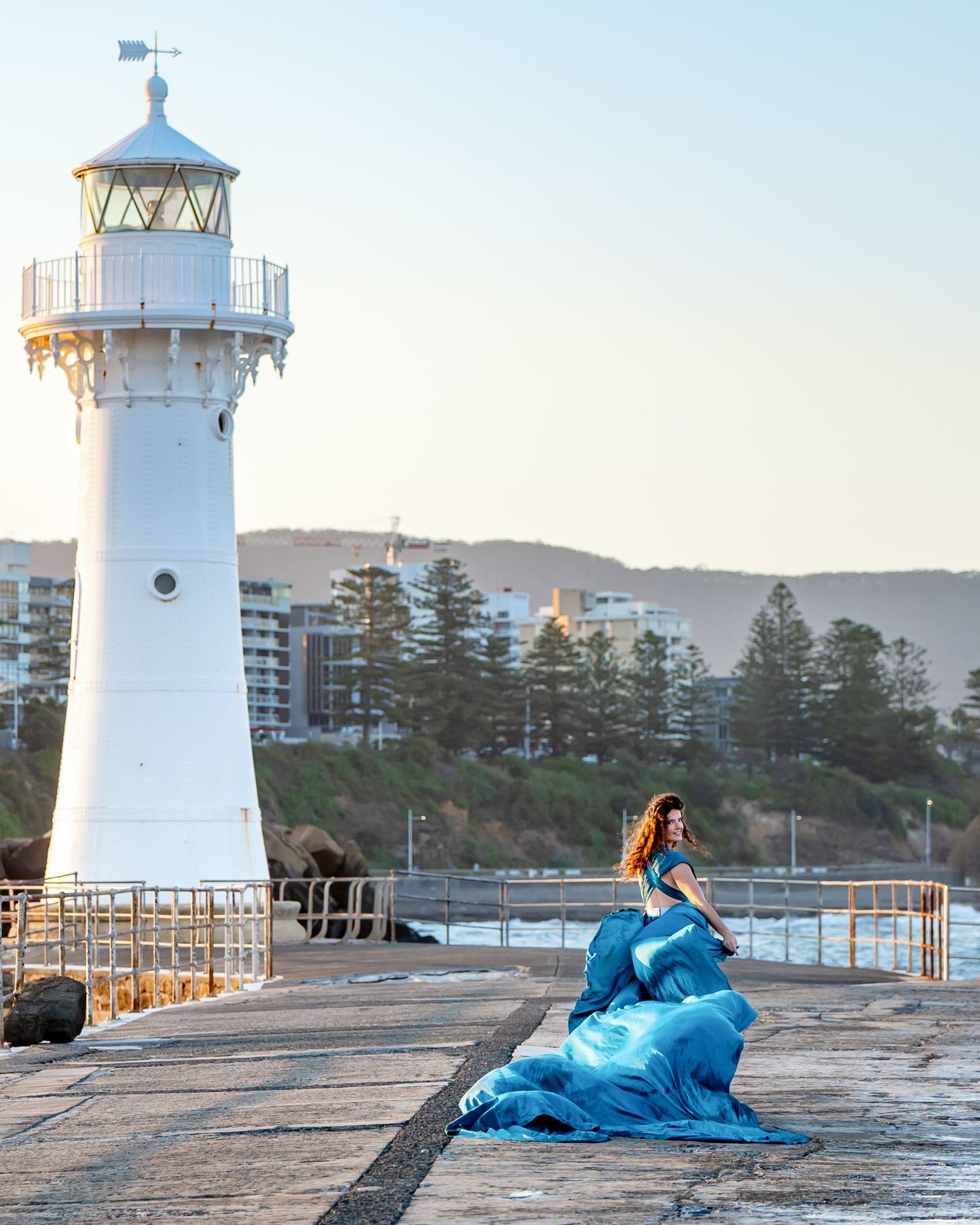 Wollongong flying dress, flying dress Wollongong, Wollongong Flying dress photography, Flying dress photographer Wollongong