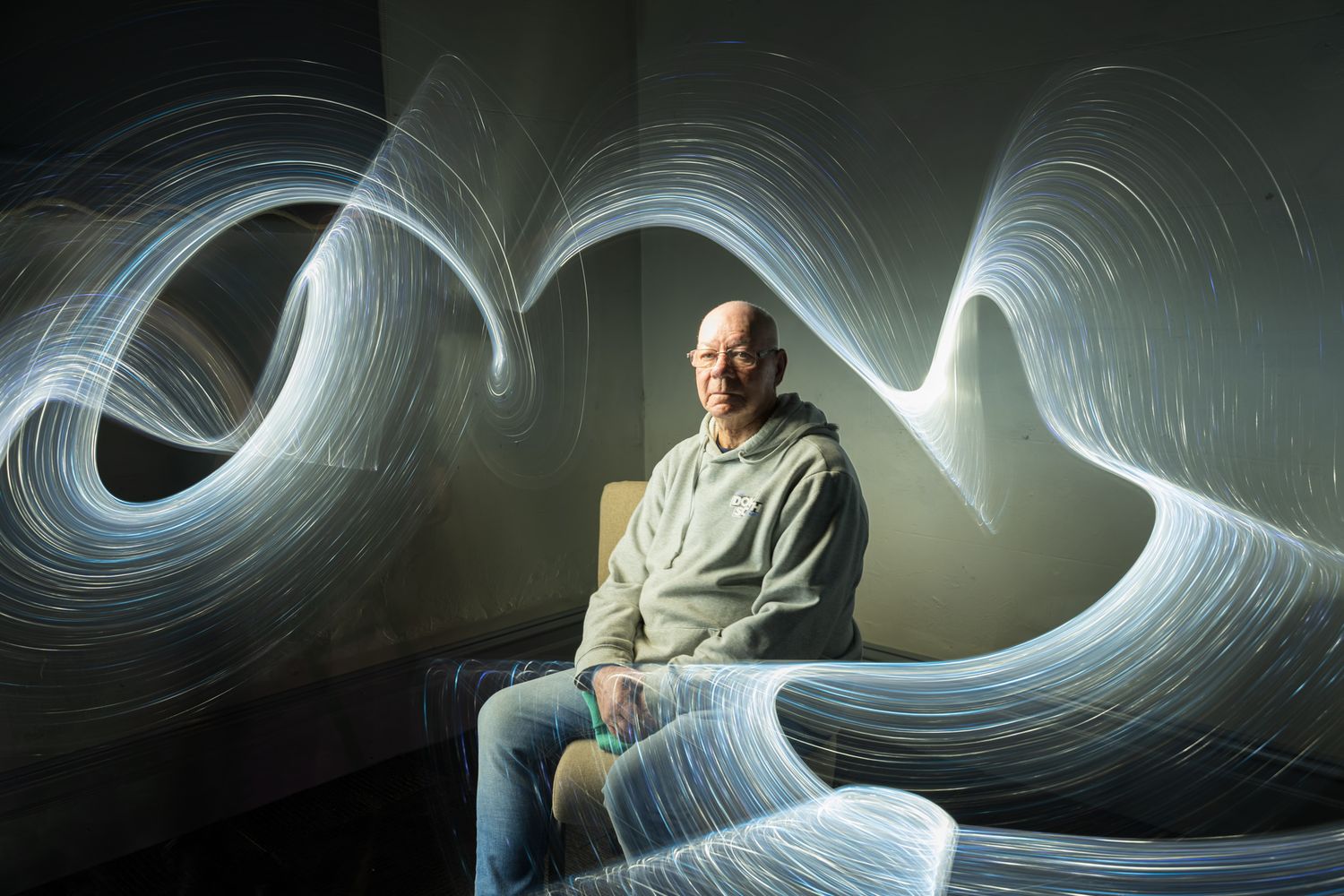 Portrait photography, Wollongong light painter