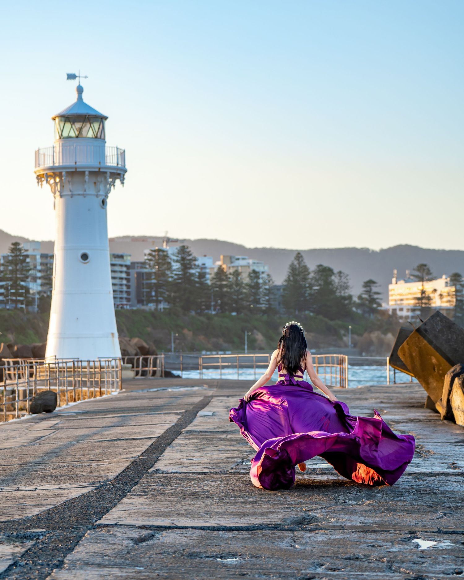 Wollongong flying dress, flying dress Wollongong, Wollongong Flying dress photography, Flying dress photographer Wollongong
