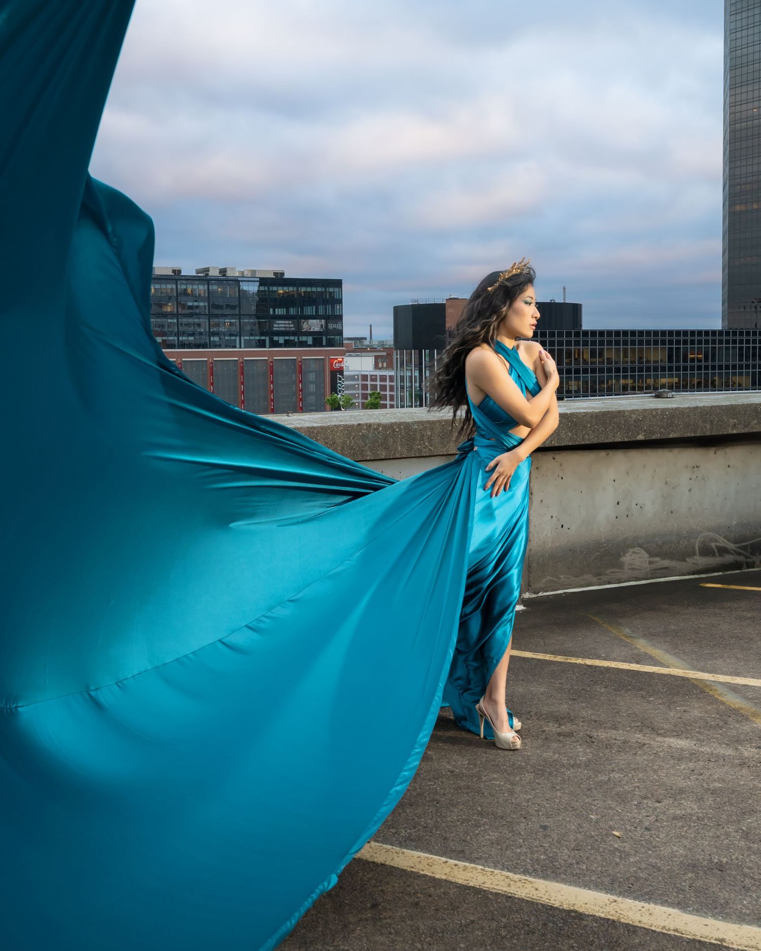 flying dresses, Wollongong flying dresses, flying dress, Wollongong, Wollongong portraits,