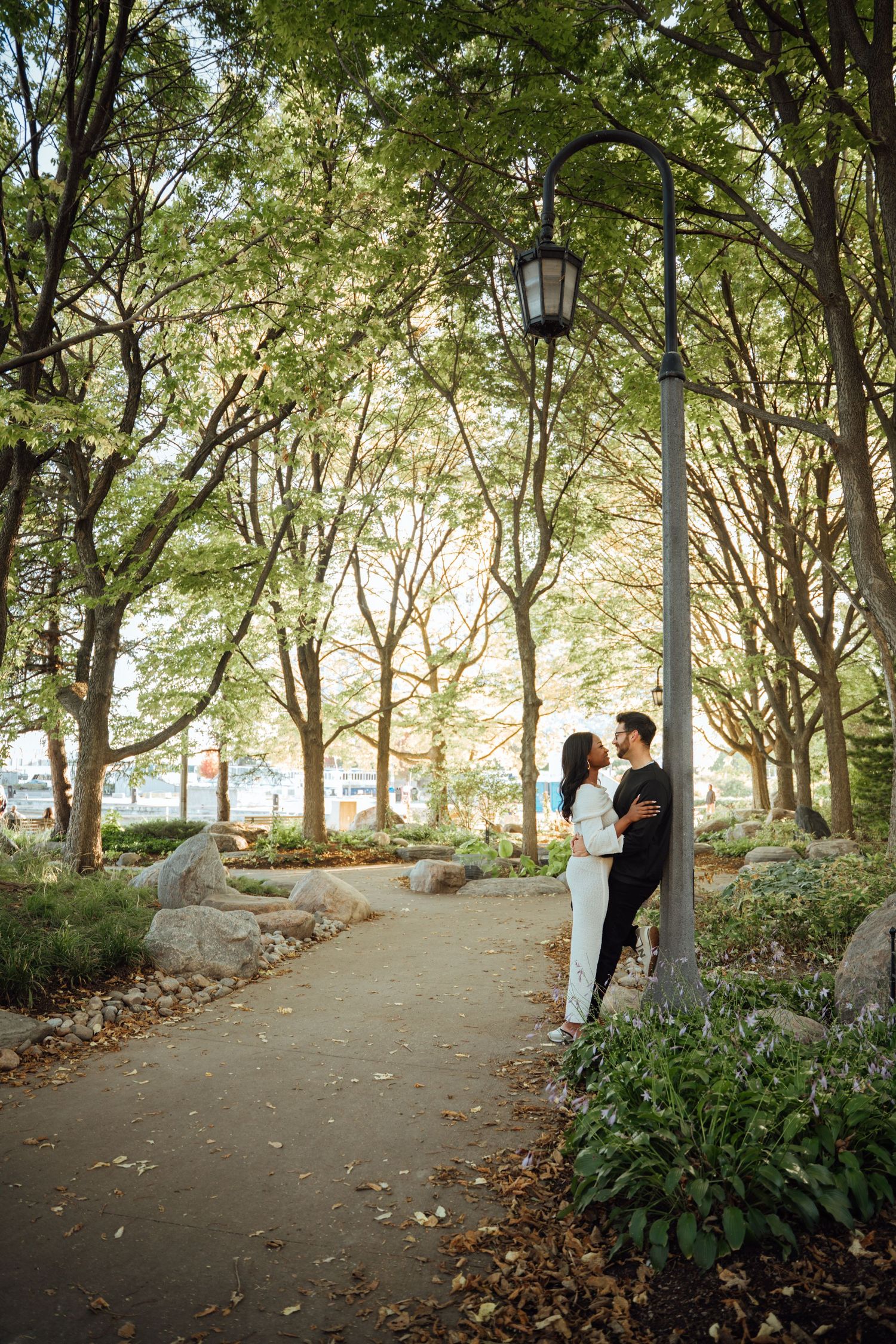 Couple Proposal Photography in Toronto Musical Garden, Ontario.