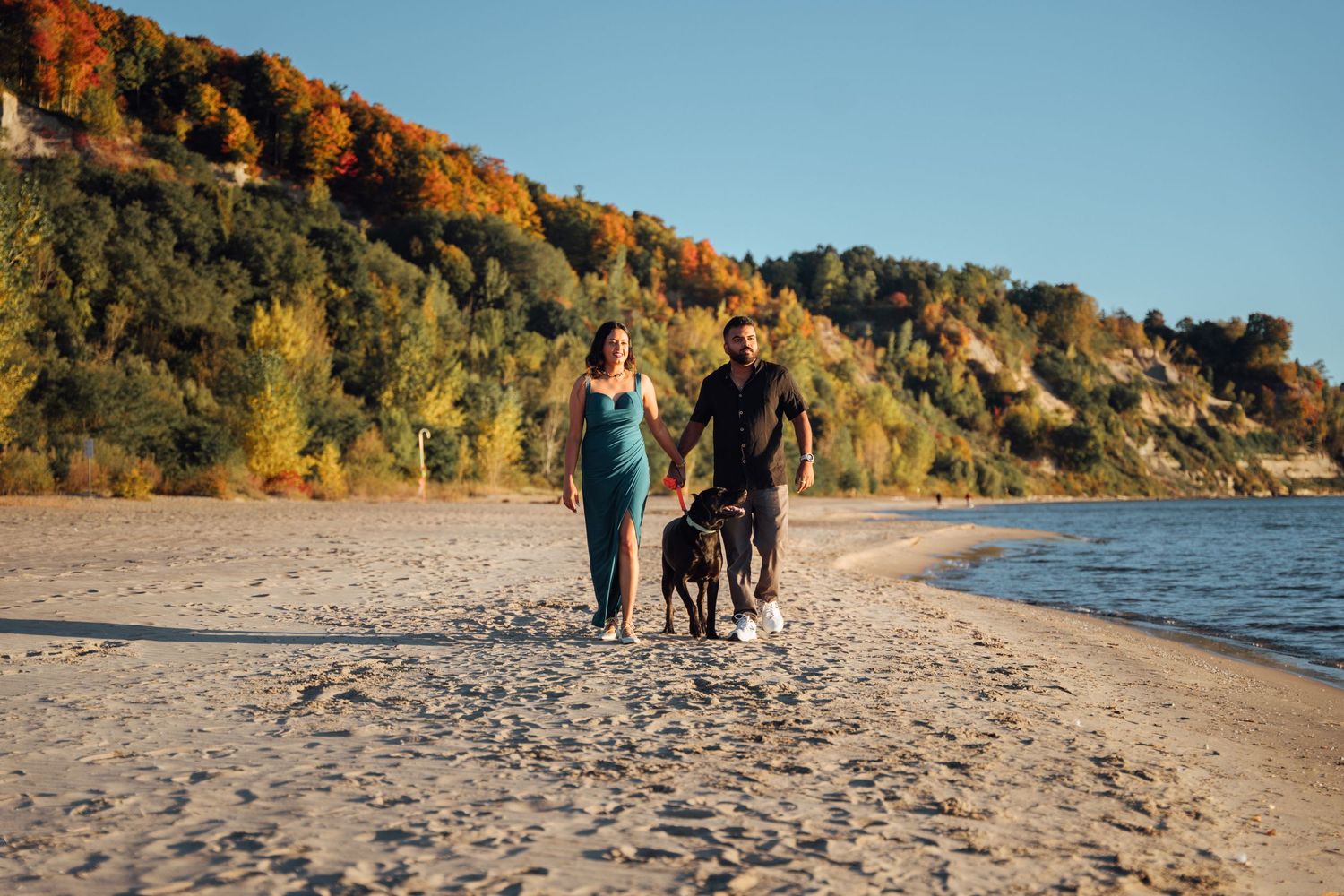 Couple Pre-Wedding Photography in Scarborough Bluffs, Ontario.