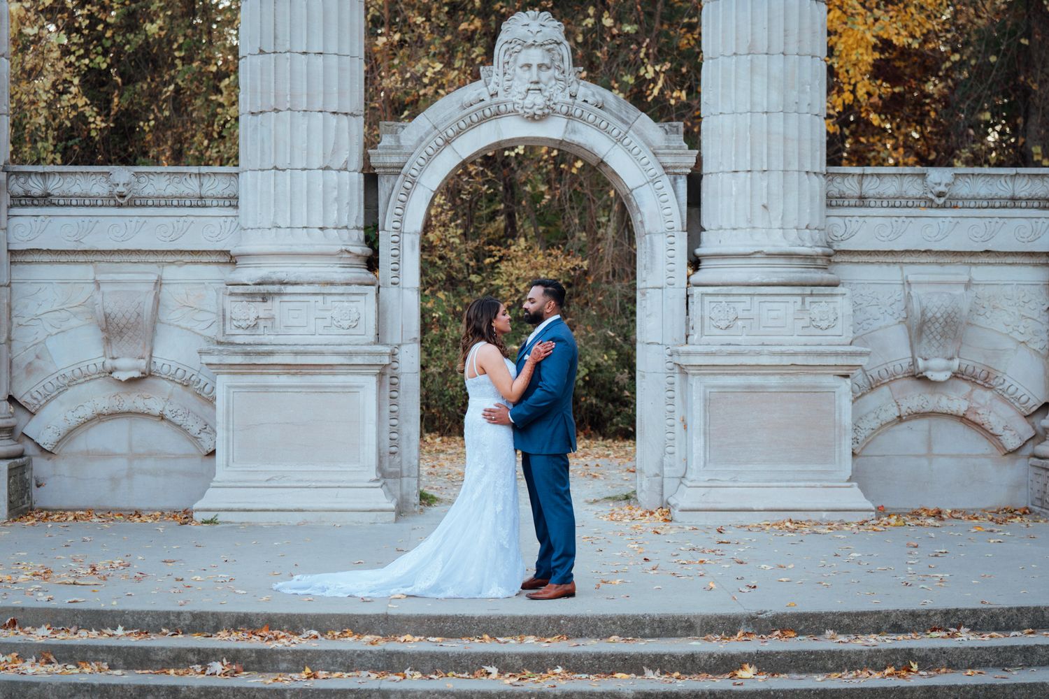 Couple Wedding Photography in Guildwood Gardens, Ontario.