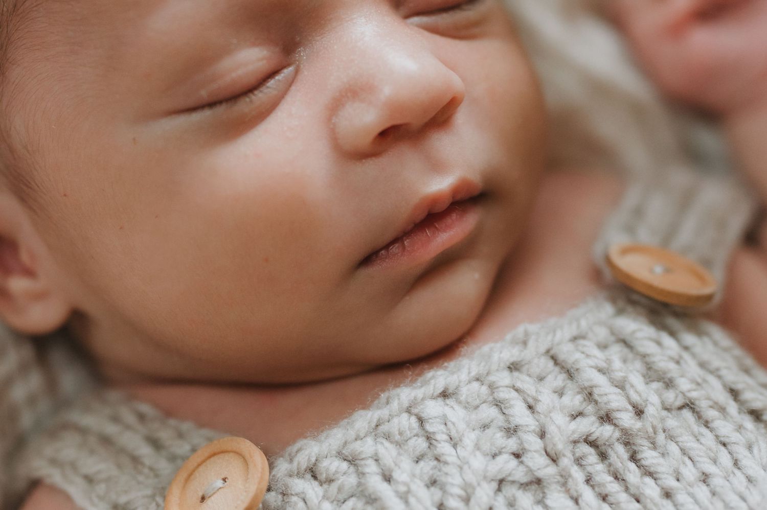 In-home lifestyle newborn family photography session. Newborn close-ups