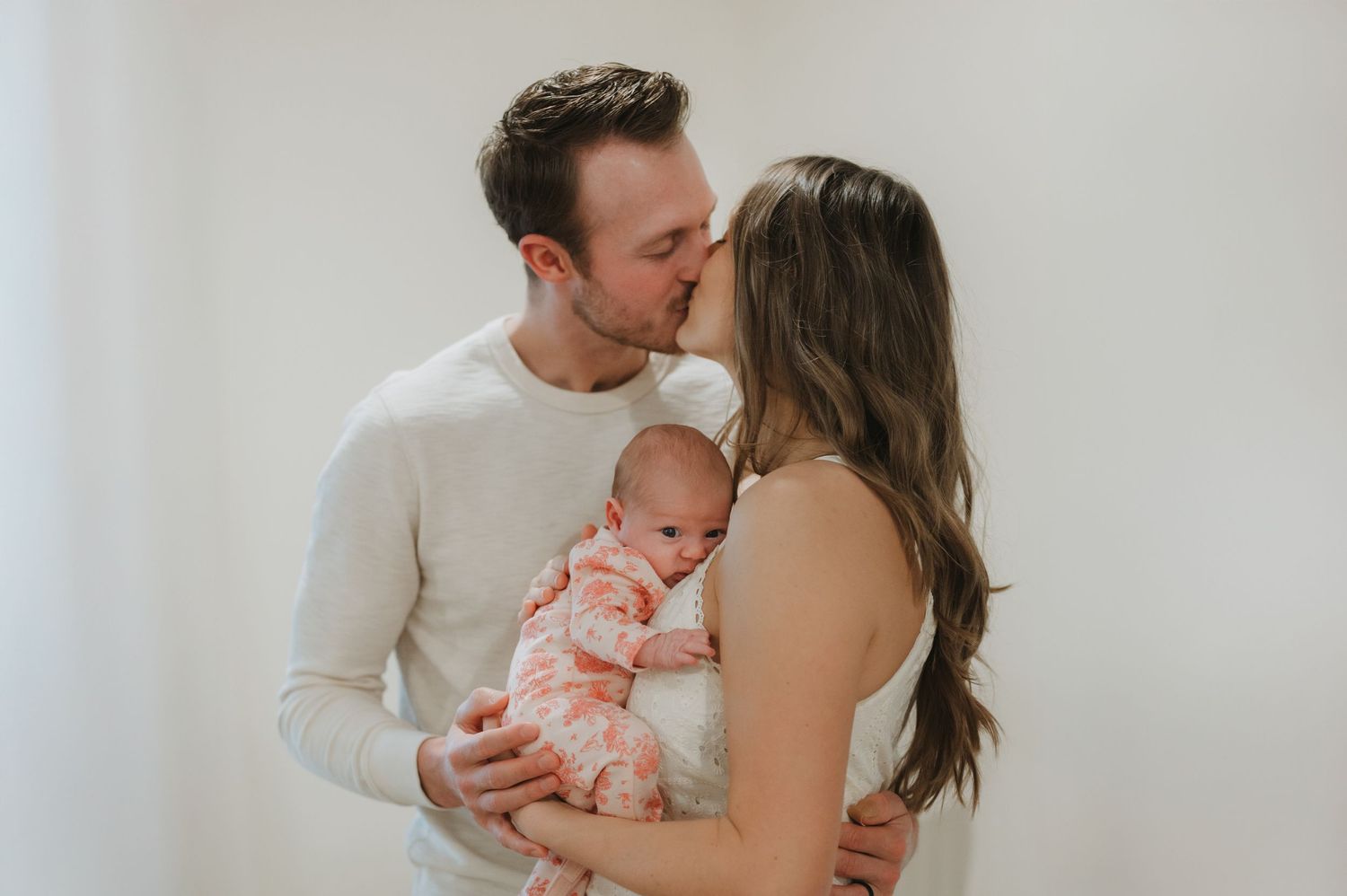 In-home lifestyle newborn family photography session