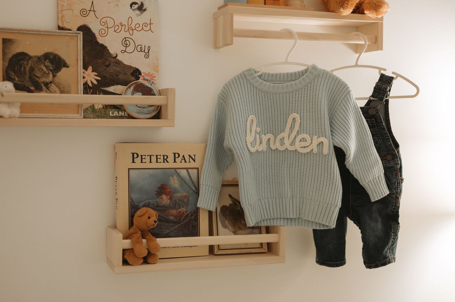 In-home lifestyle newborn family photography session, nursery room