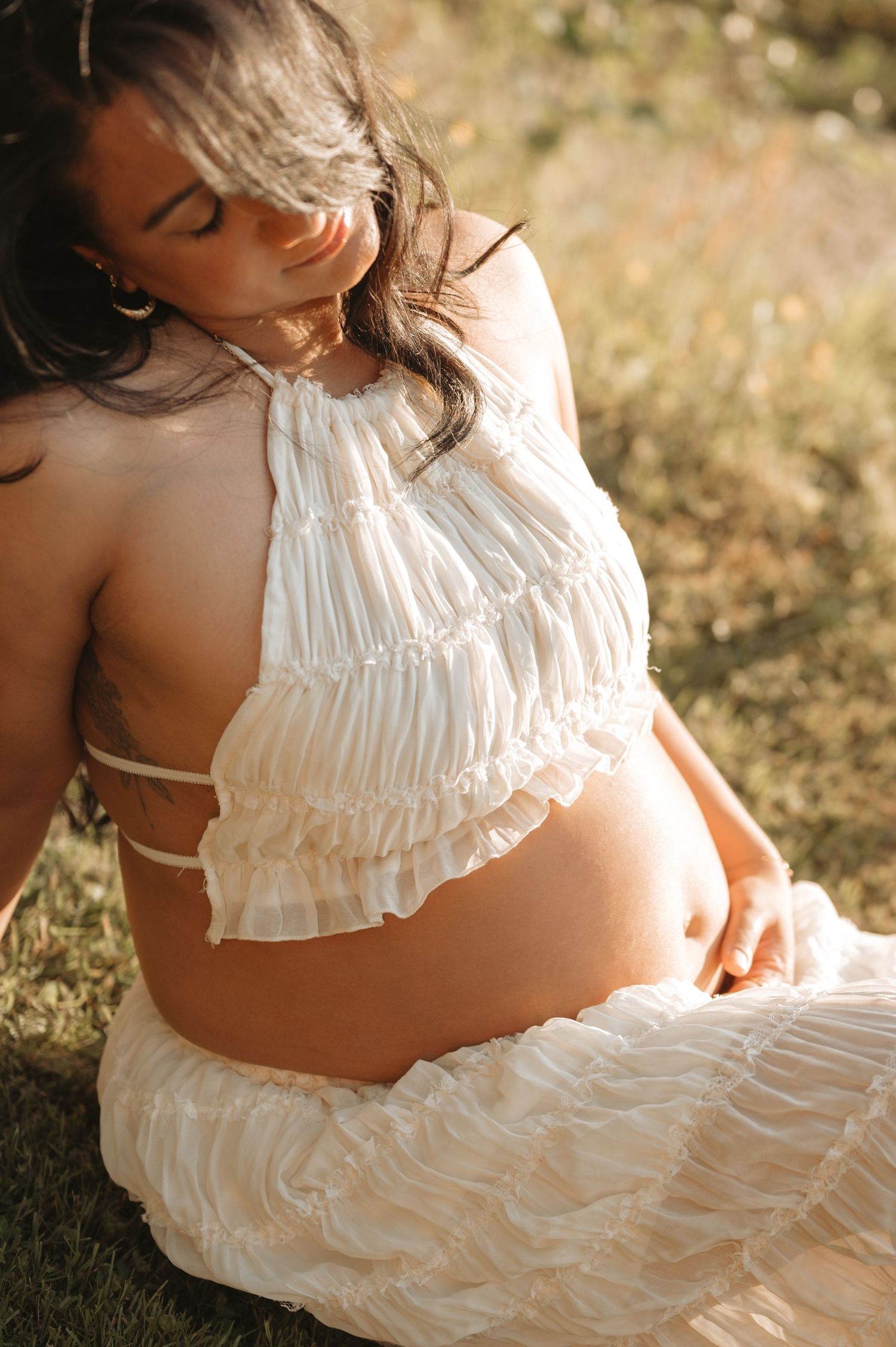 Lifestyle maternity family beach session