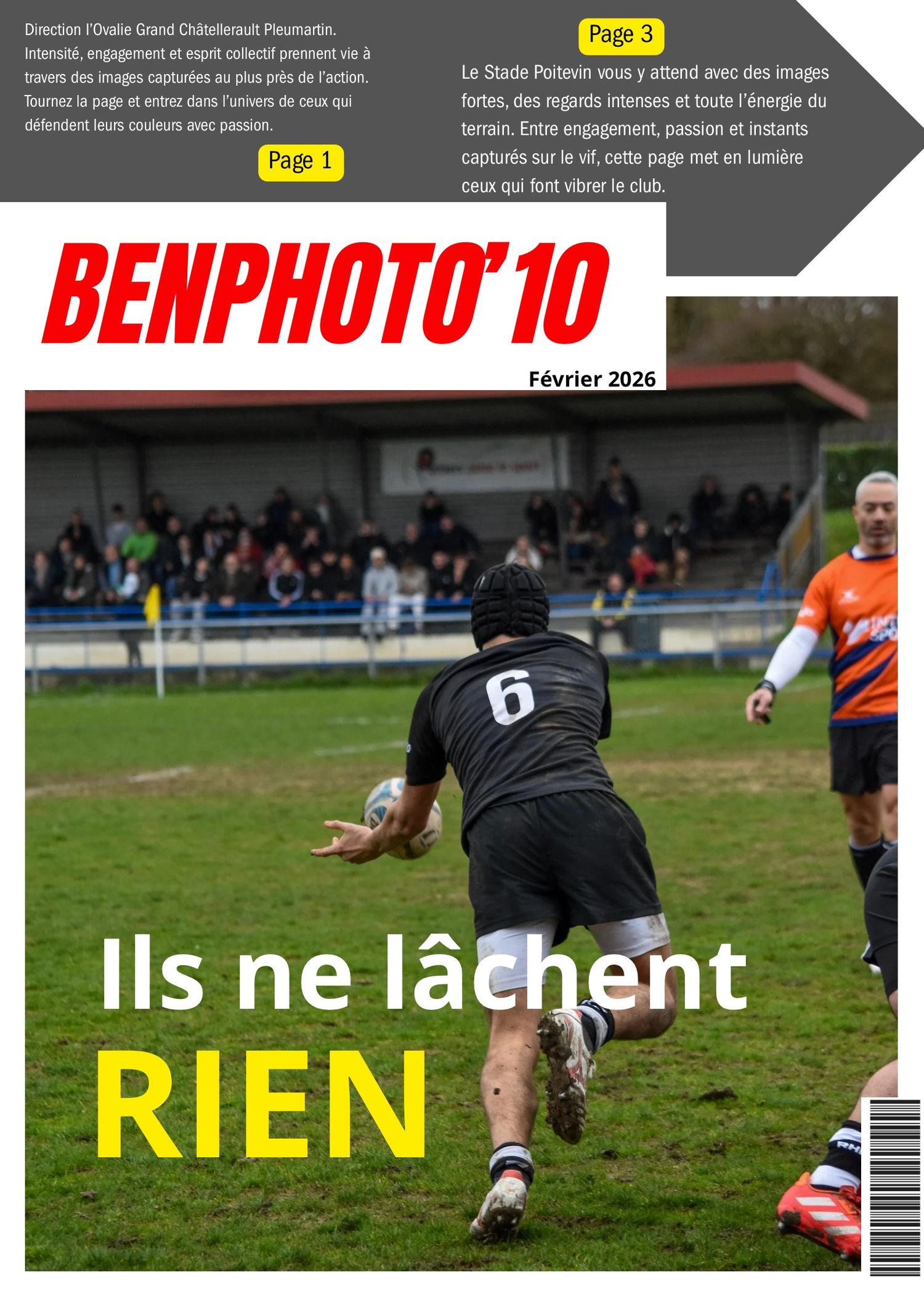 Page de magazine de Benphoto10 de février dans la vienne 86 , pleumartin