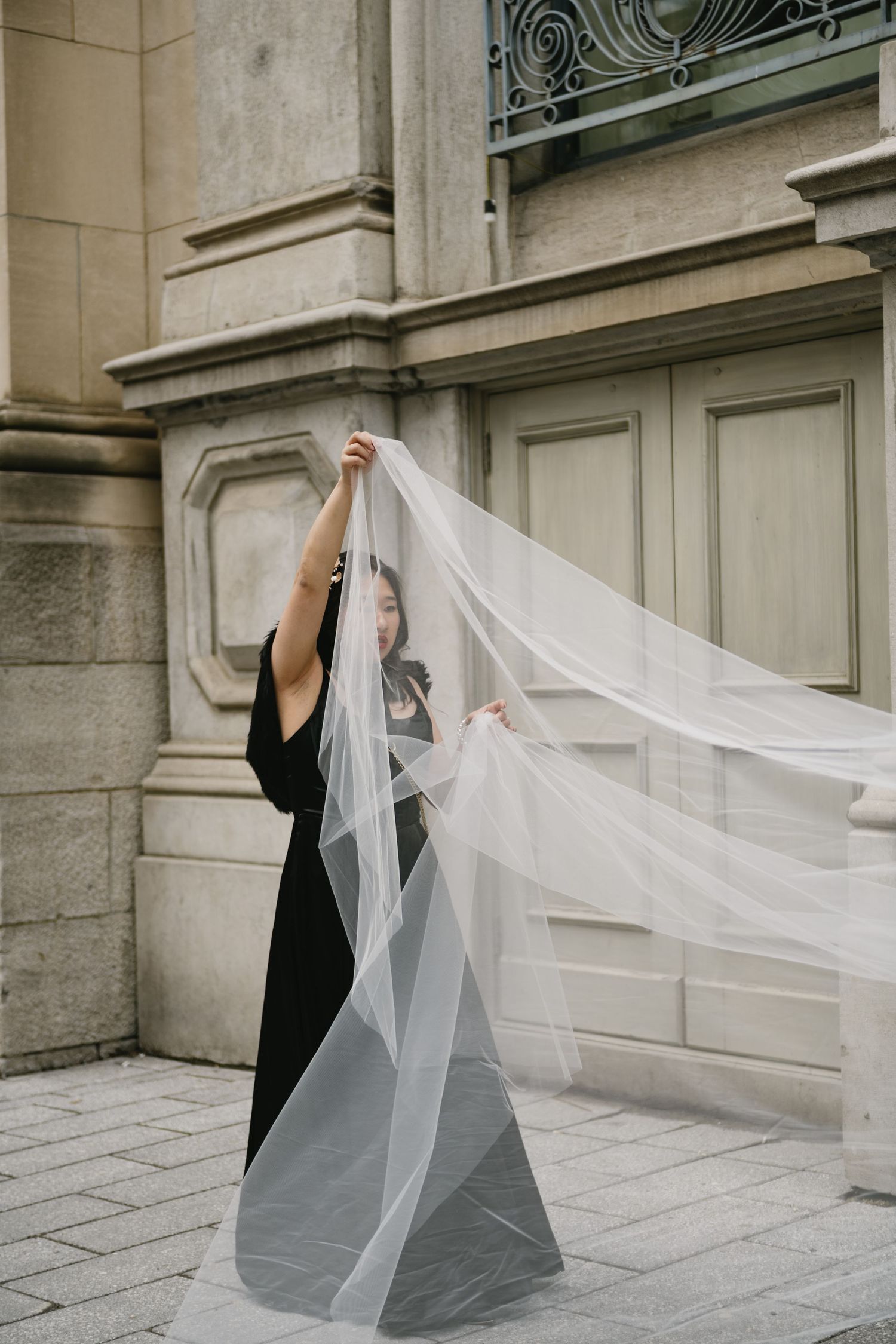 elegant wedding photography of a timeless couple, with motion blur and a high end, luxury feel. fine art wedding photographer Montreal