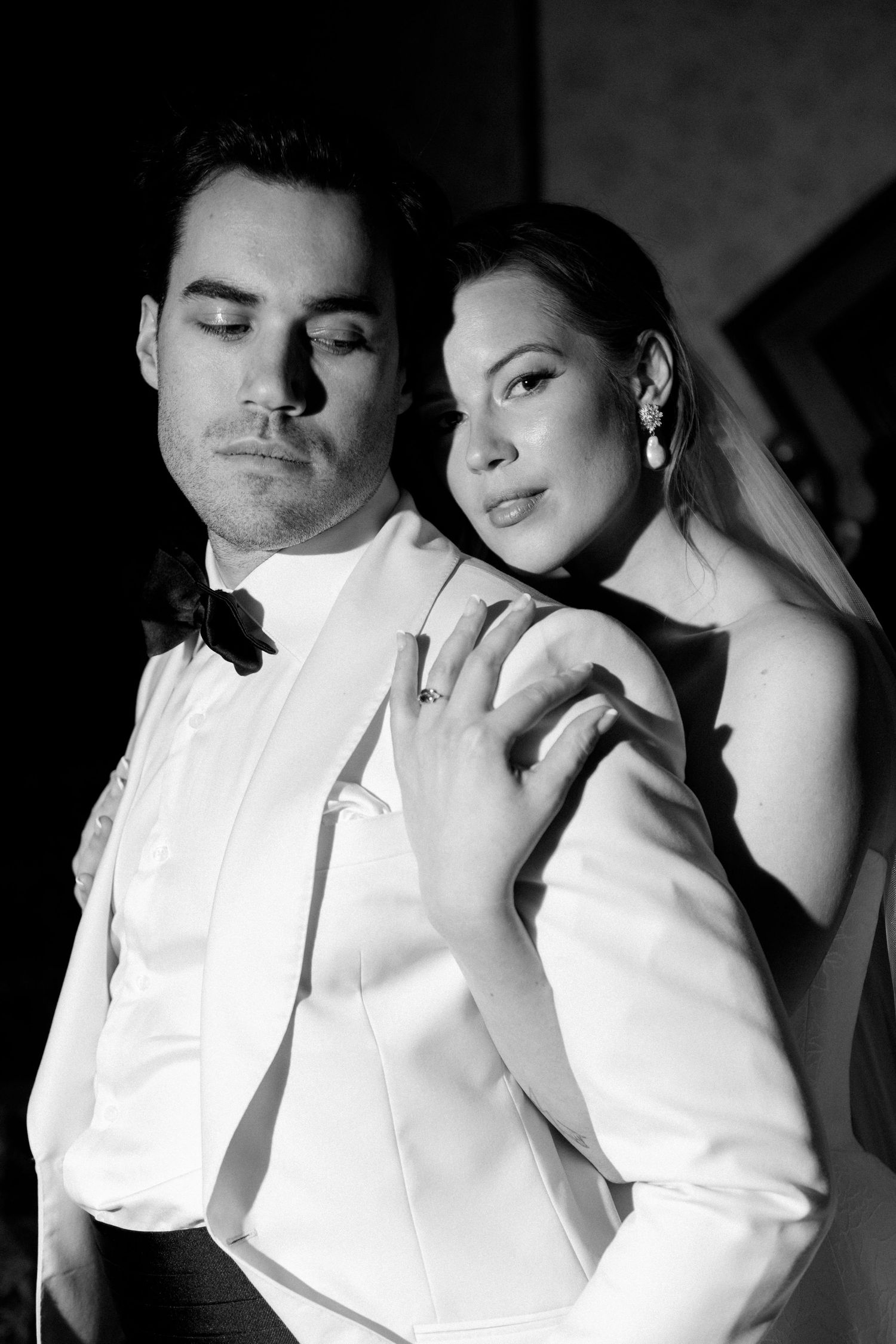 elegant wedding photography of a timeless couple, with motion blur and a high end, luxury feel. fine art wedding photographer Montreal