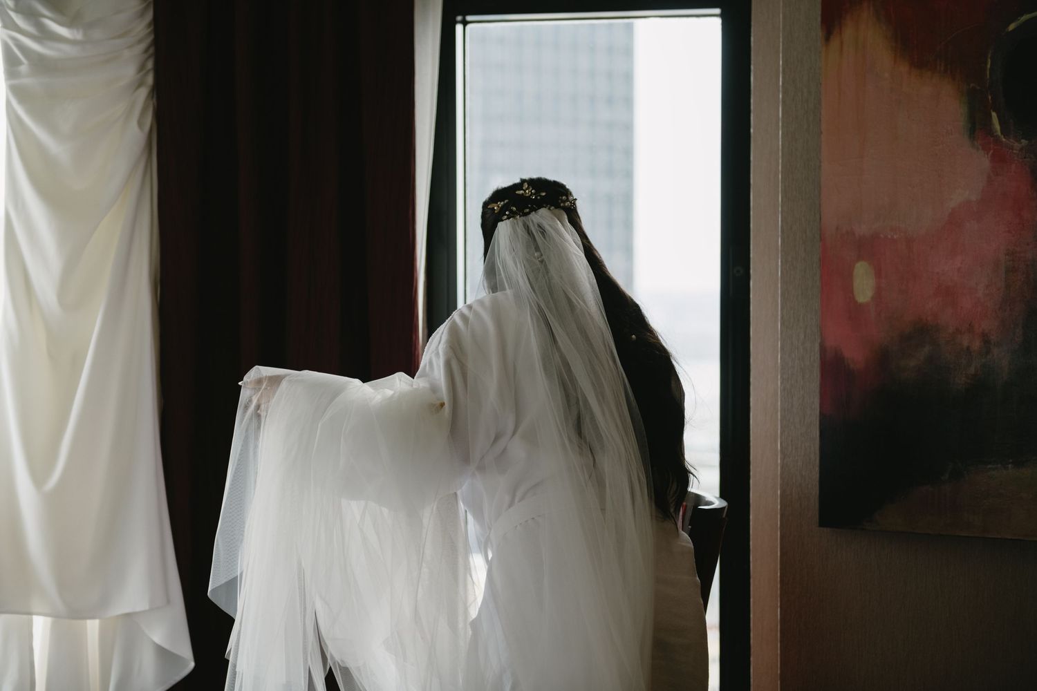 elegant wedding photography of a timeless couple, with motion blur and a high end, luxury feel. fine art wedding photographer Montreal