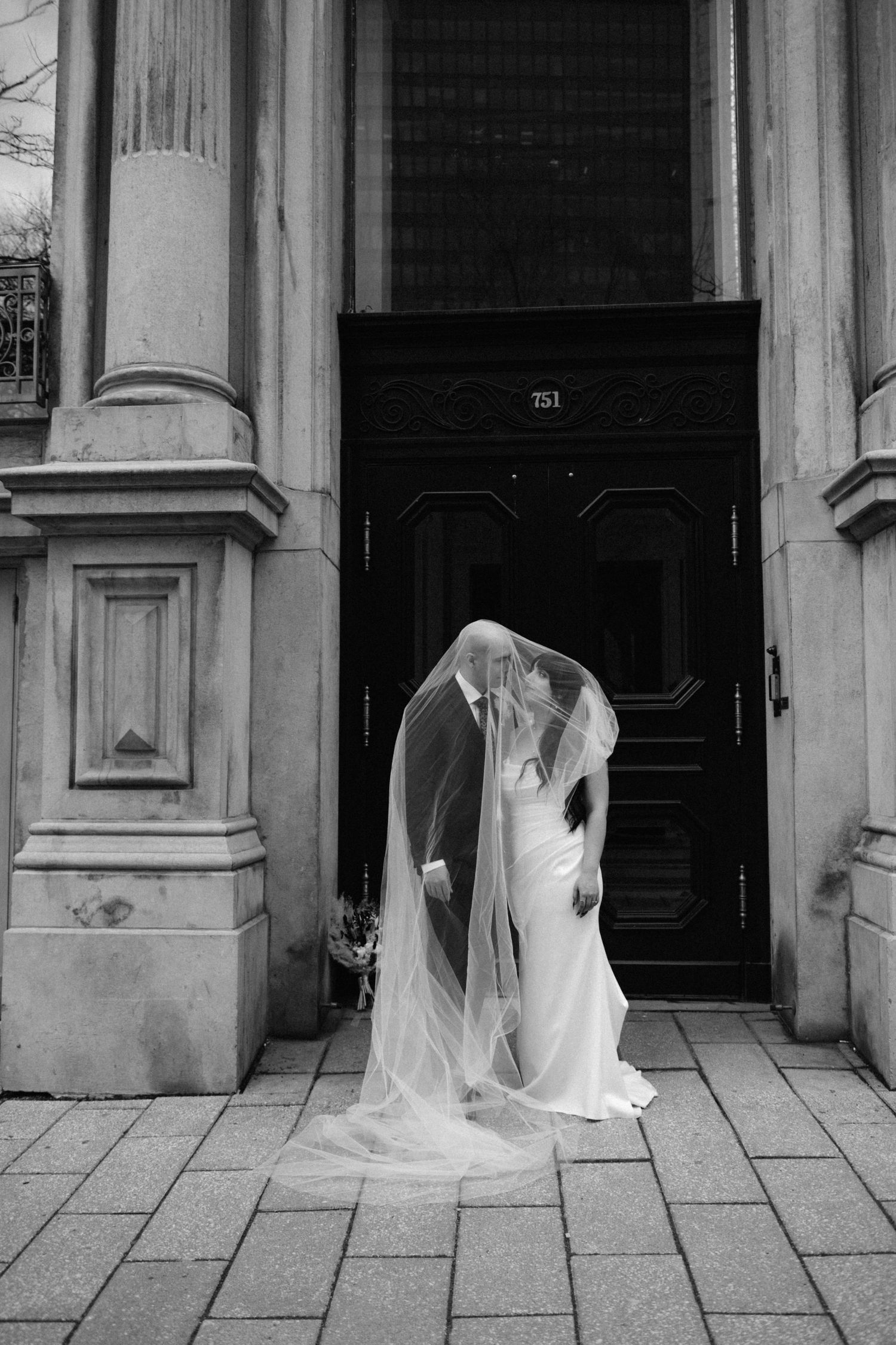elegant wedding photography of a timeless couple, with motion blur and a high end, luxury feel. fine art wedding photographer Montreal
