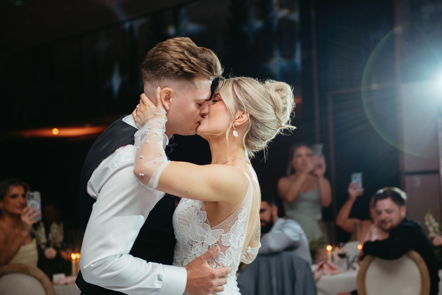 elegant wedding photography of a timeless couple, with motion blur and a high end, luxury feel. fine art wedding photographer Montreal