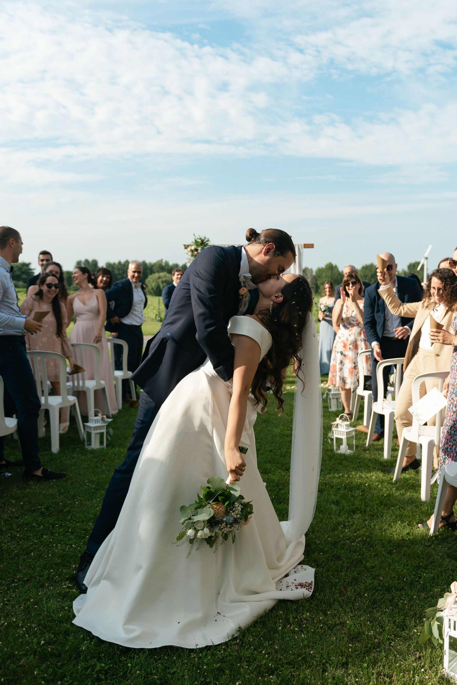 elegant wedding photography of a timeless couple, with motion blur and a high end, luxury feel. fine art wedding photographer Montreal