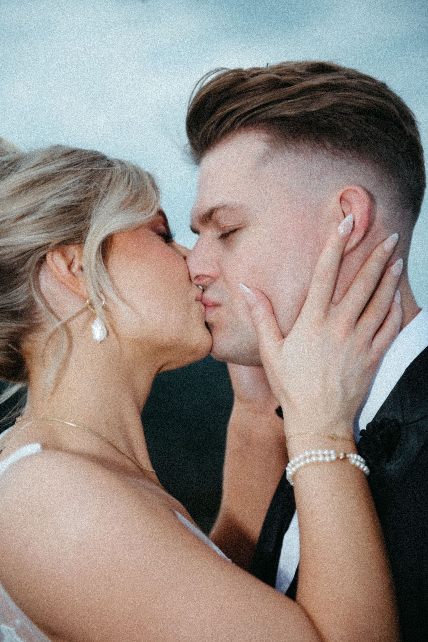 elegant wedding photography of a timeless couple, with motion blur and a high end, luxury feel. fine art wedding photographer Montreal