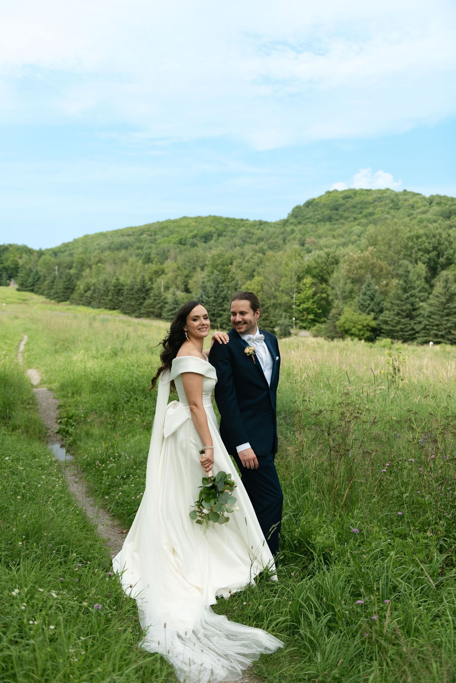 elegant wedding photography of a timeless couple, with motion blur and a high end, luxury feel. fine art wedding photographer Montreal
