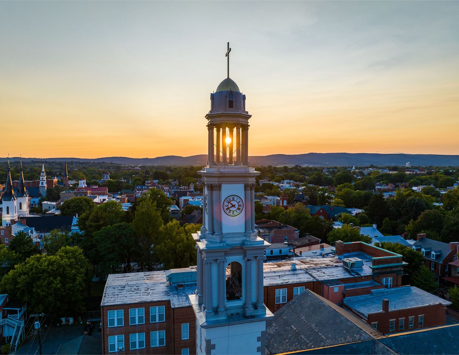 Clocktower at sunset