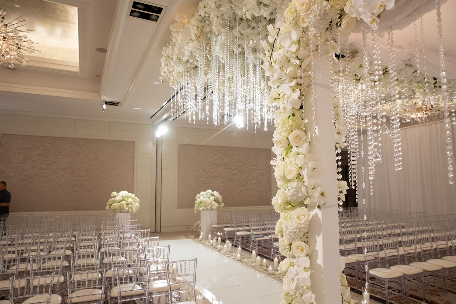 Wedding celebration at the Mandarin Oriental Boston. Photographed by Boston Wedding Photographer, Lauren Killian.