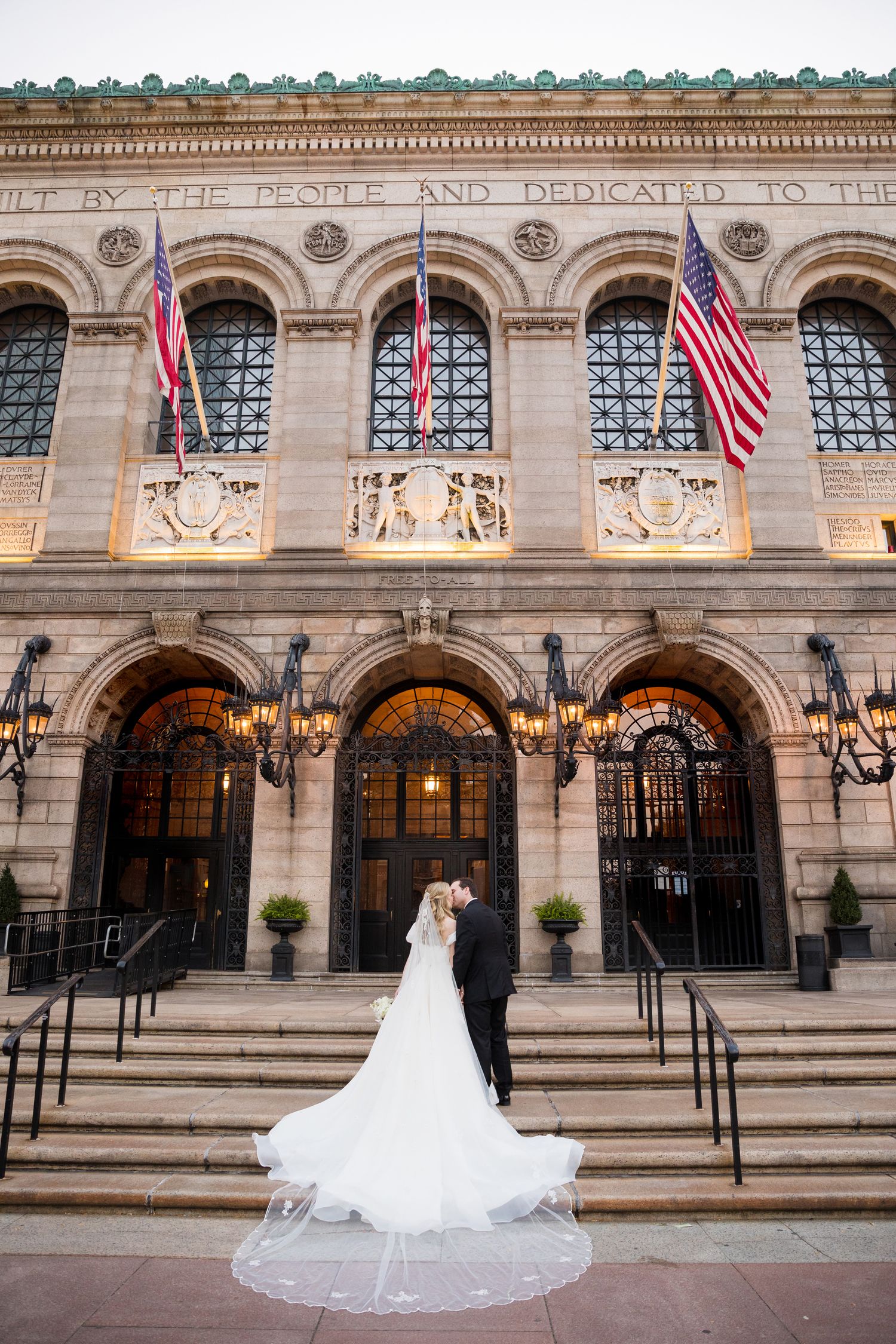 Boston Public Library Wedding Photography and Photographs by Lauren Killian.