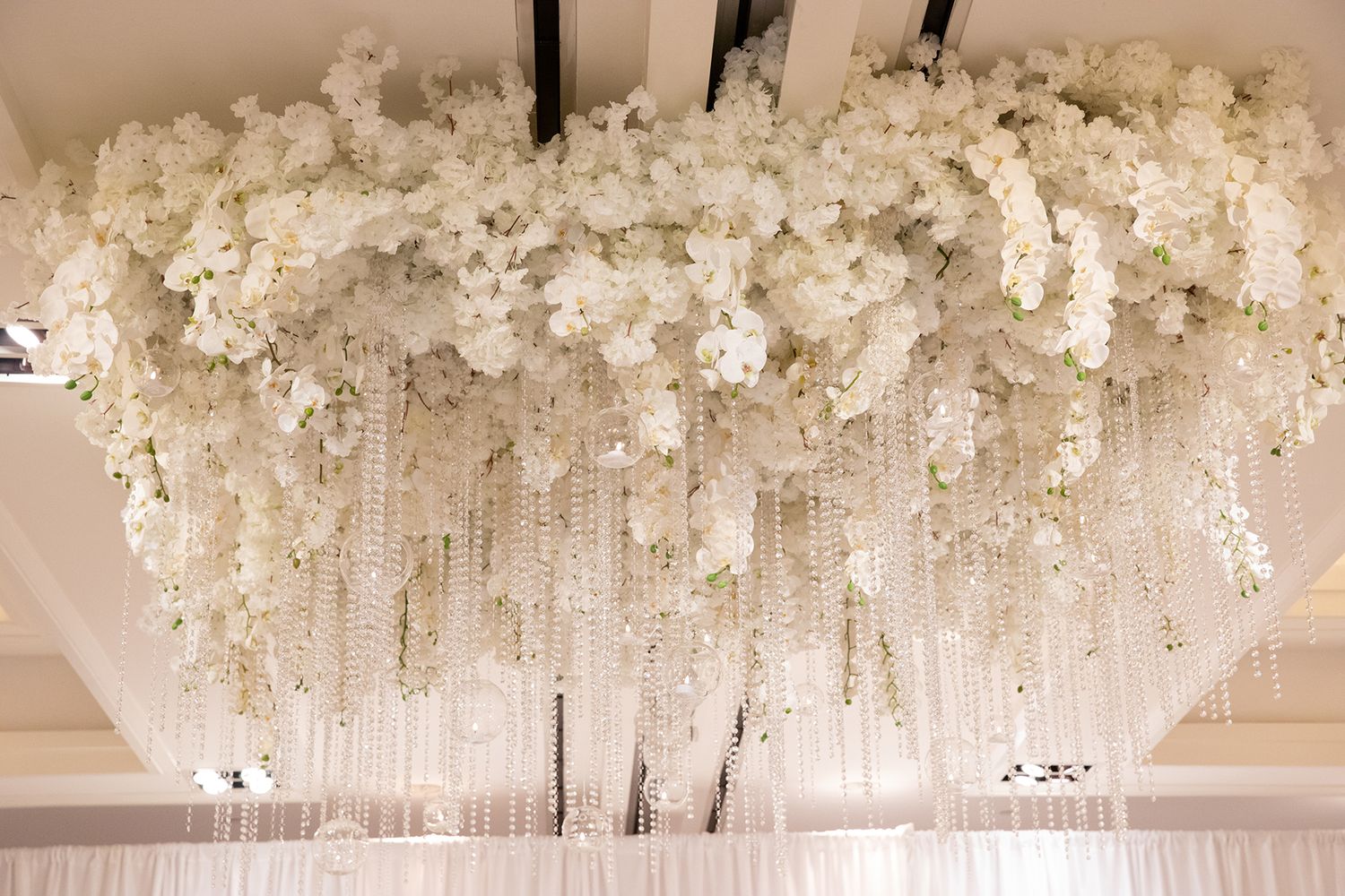 Wedding celebration at the Mandarin Oriental Boston. Photographed by Boston Wedding Photographer, Lauren Killian.