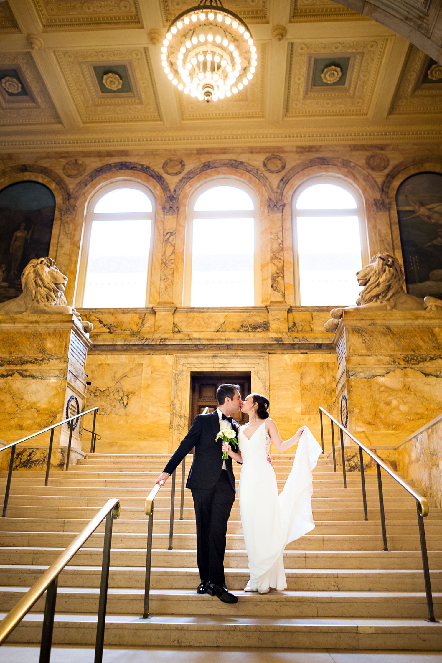 Boston Public Library Wedding Photography and Photographs by Lauren Killian.