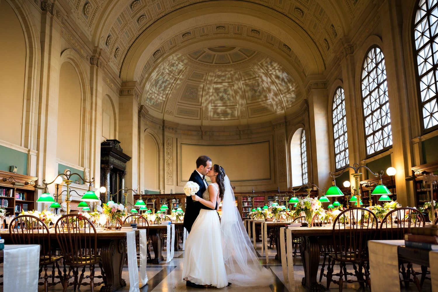 Boston Public Library Wedding Photography and Photographs by Lauren Killian.