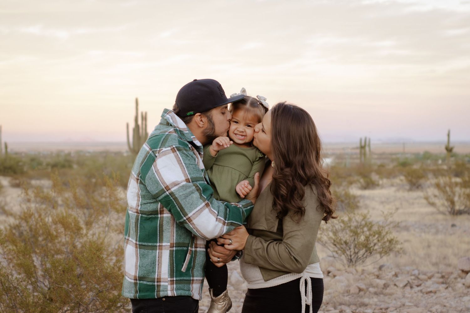 Family Arizona Desert Mountain Sunset Session