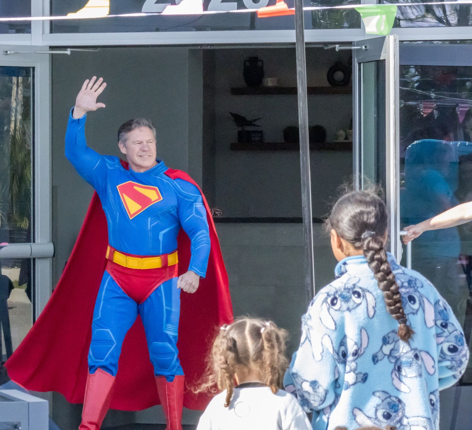 superman waving