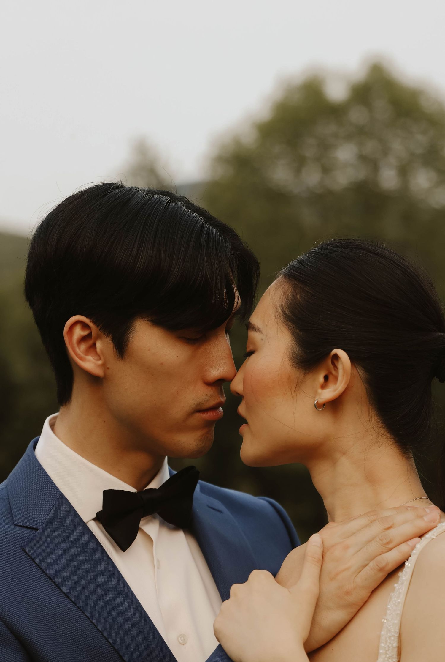 Bride & groom in love