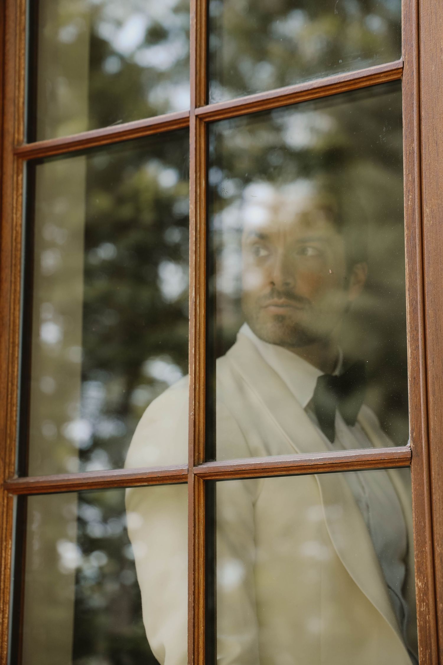 Groom from the window
