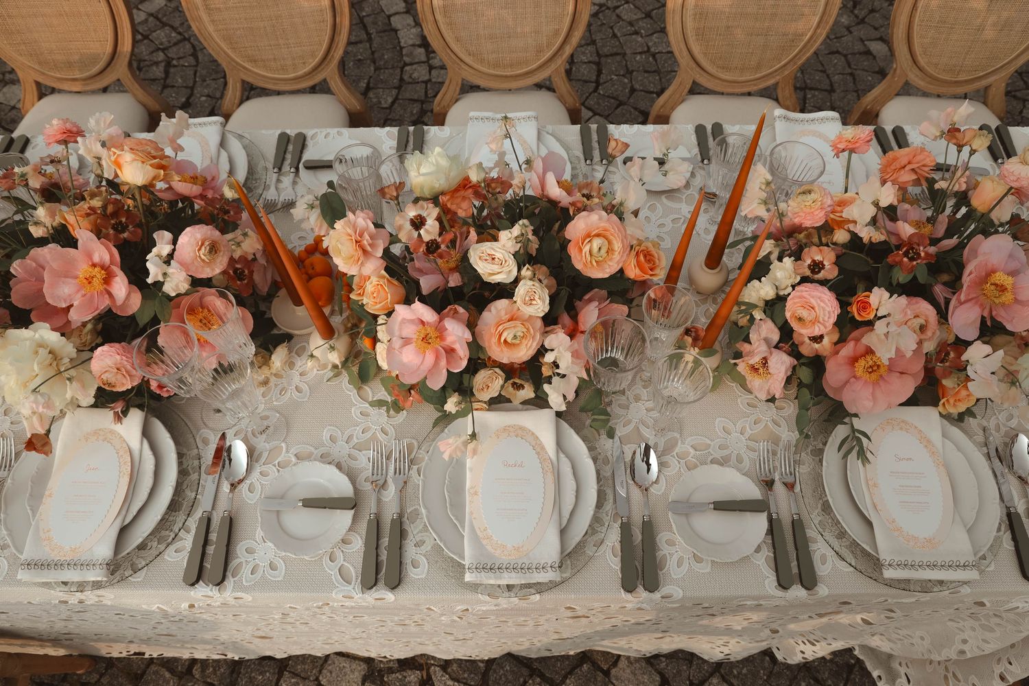 Table wedding reception