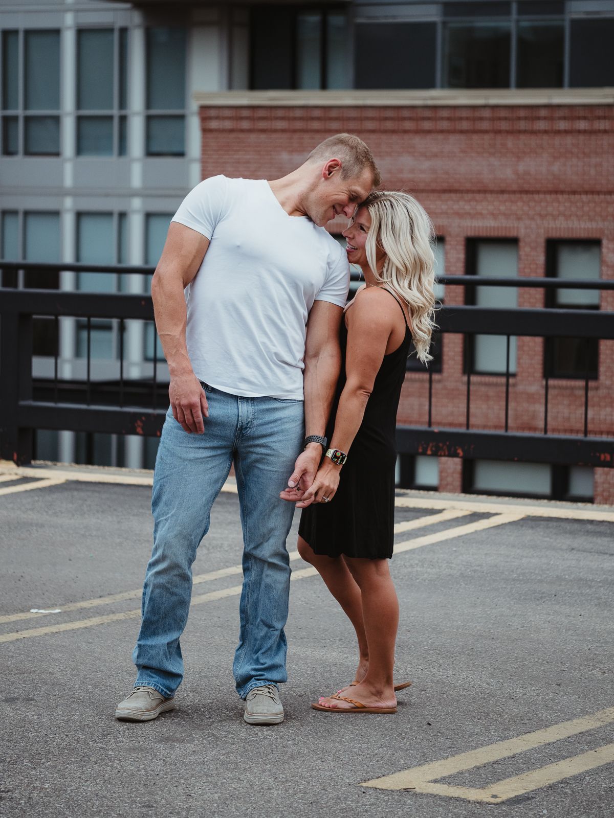 Urban couples photography in downtown Edmonton
