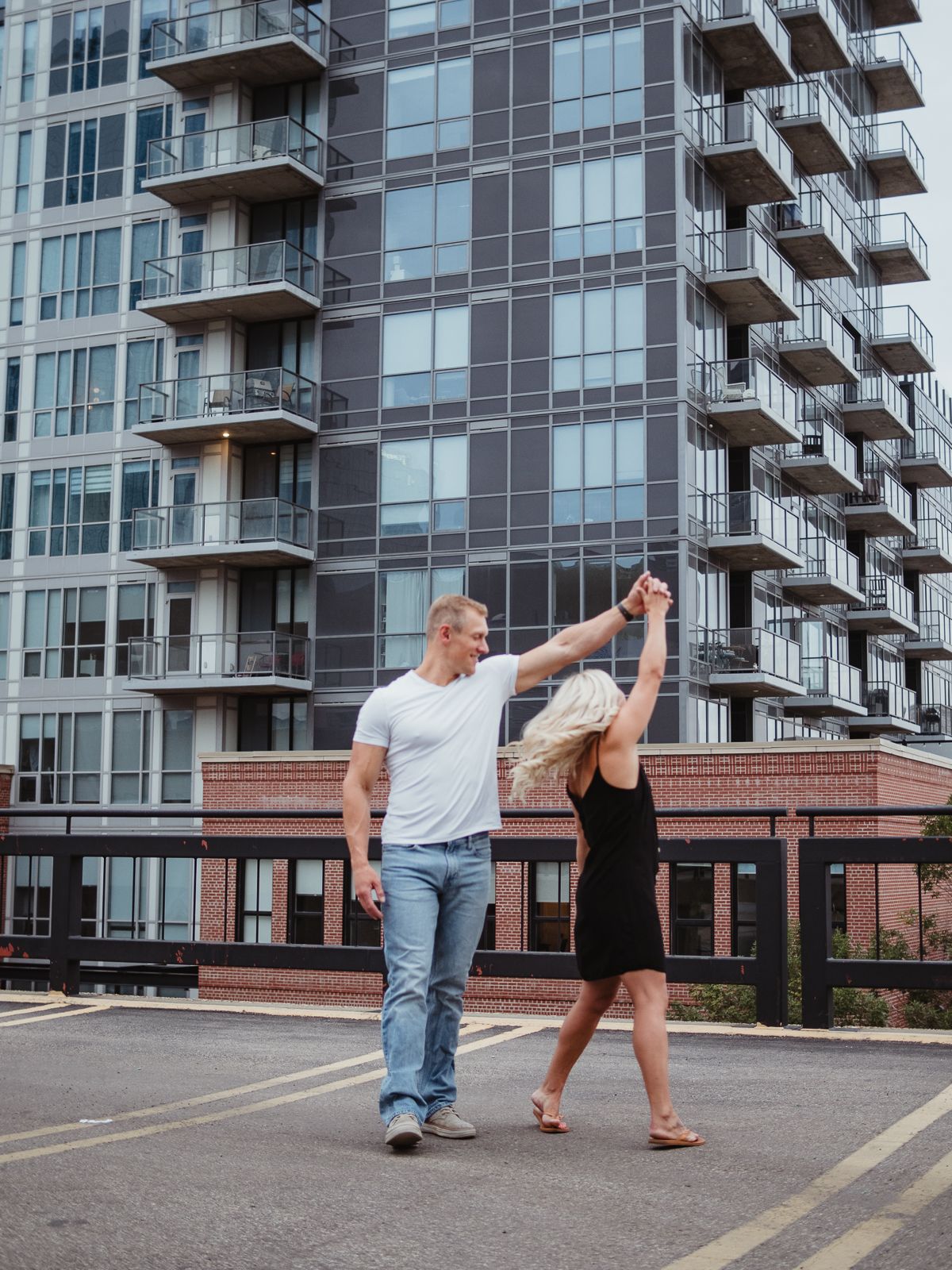 Urban couples photography in downtown Edmonton