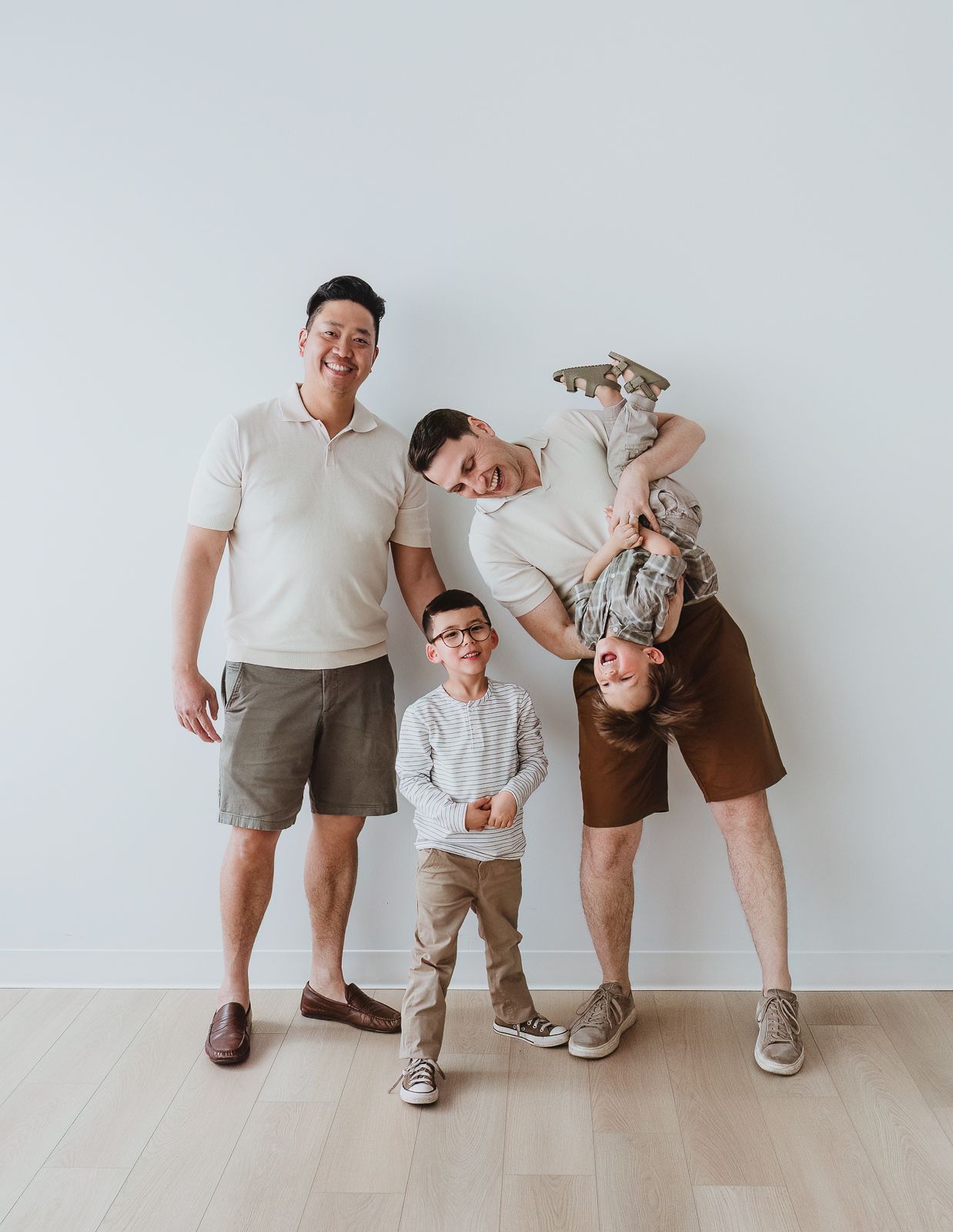 Fun and playful family photography session captured by Coral Konanz Photography in Stony Plain, Alberta.