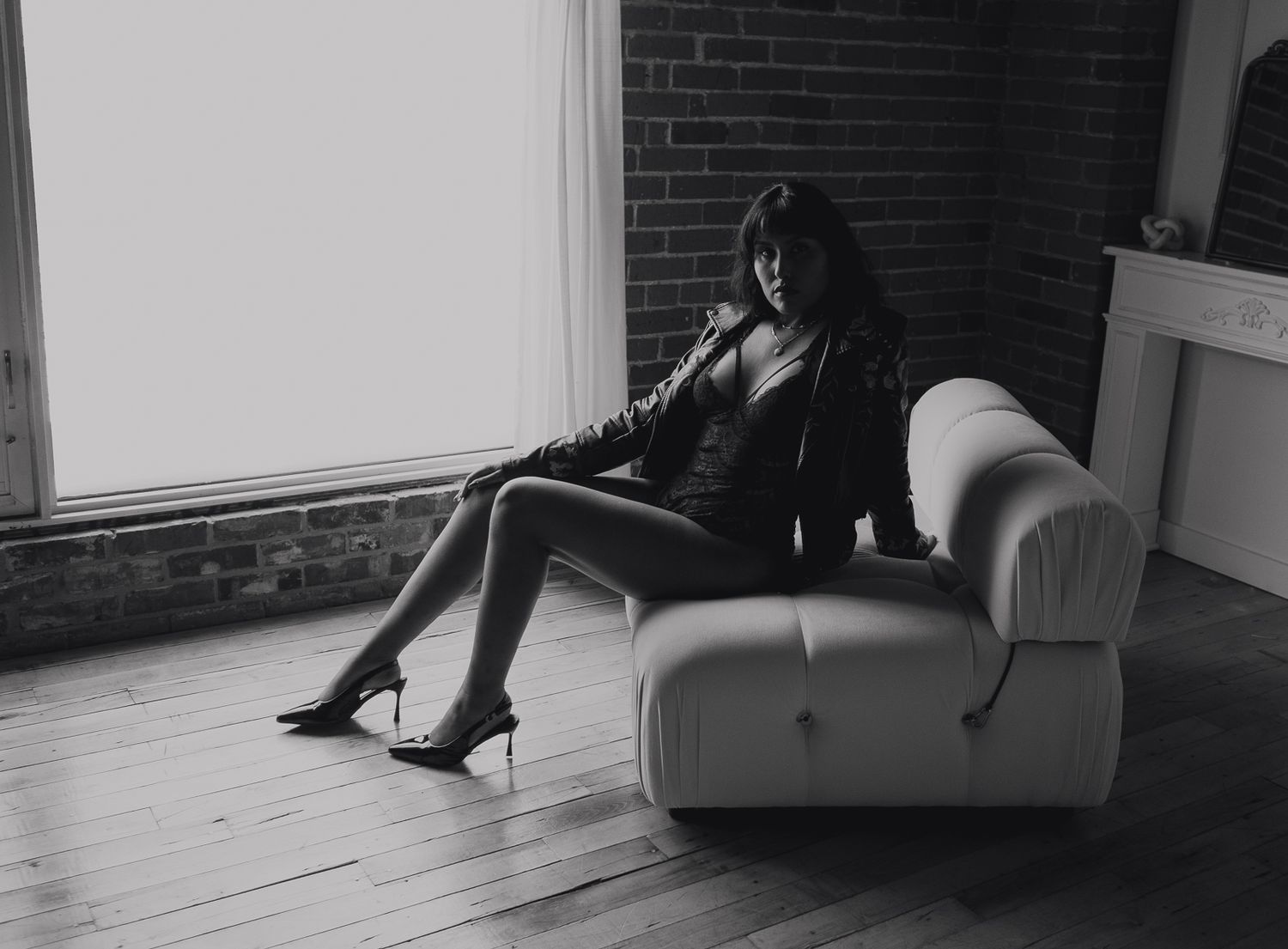 Empowering boudoir photography Edmonton studio session