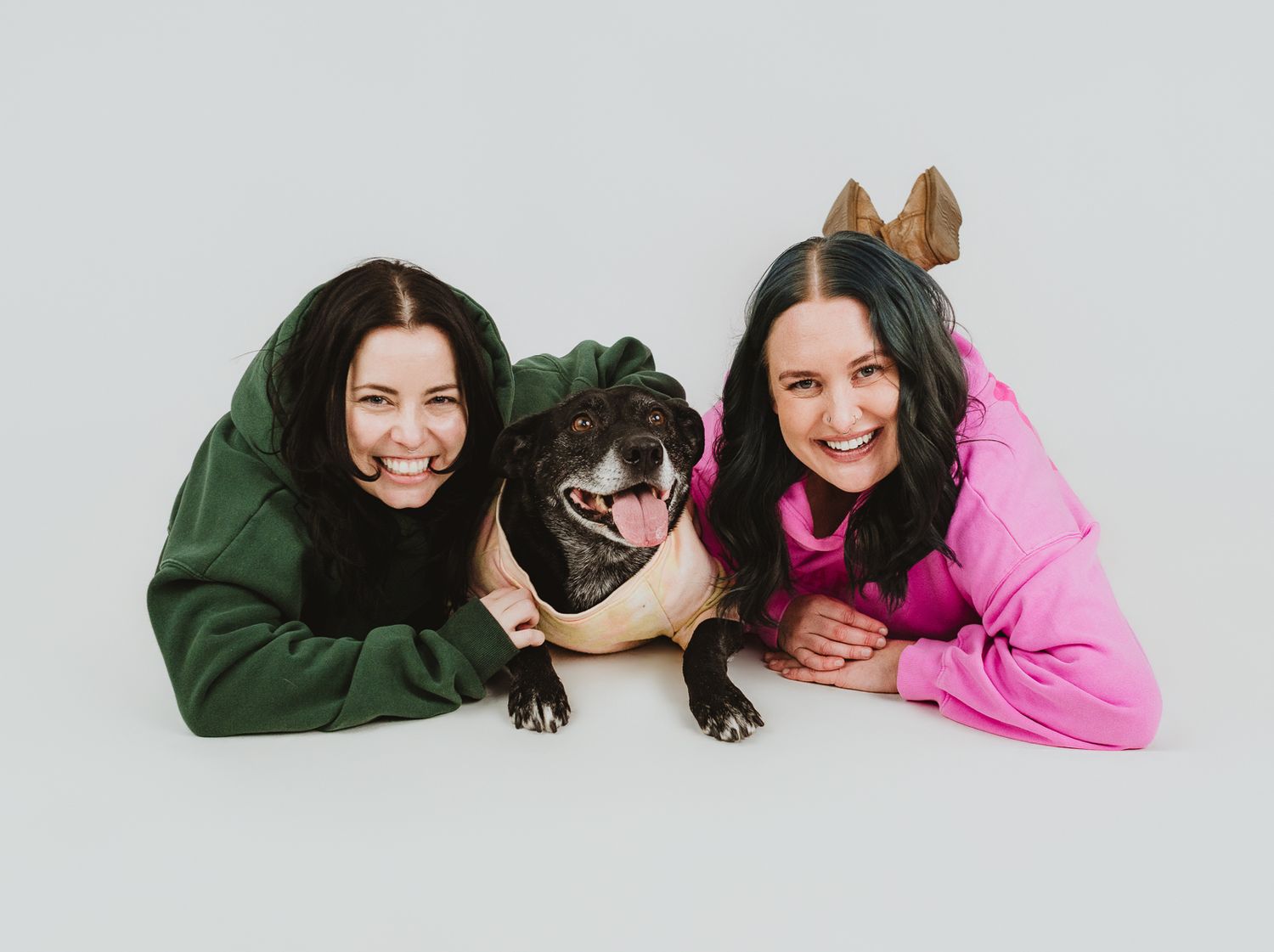 Pet and owner connection captured during a professional photography session in stony plain with Coral Konanz Photography