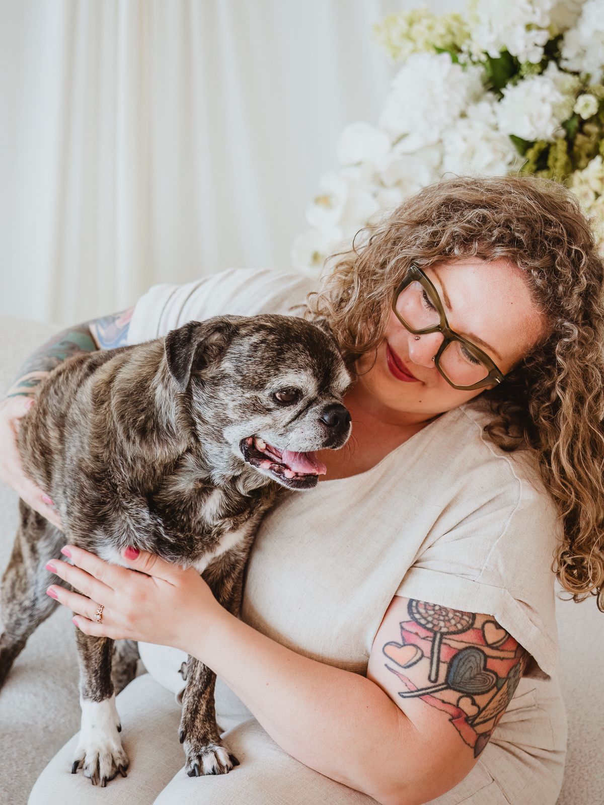 Senior dog portrait celebrating a lifetime of memories by edmonton pet photographer coral konanz