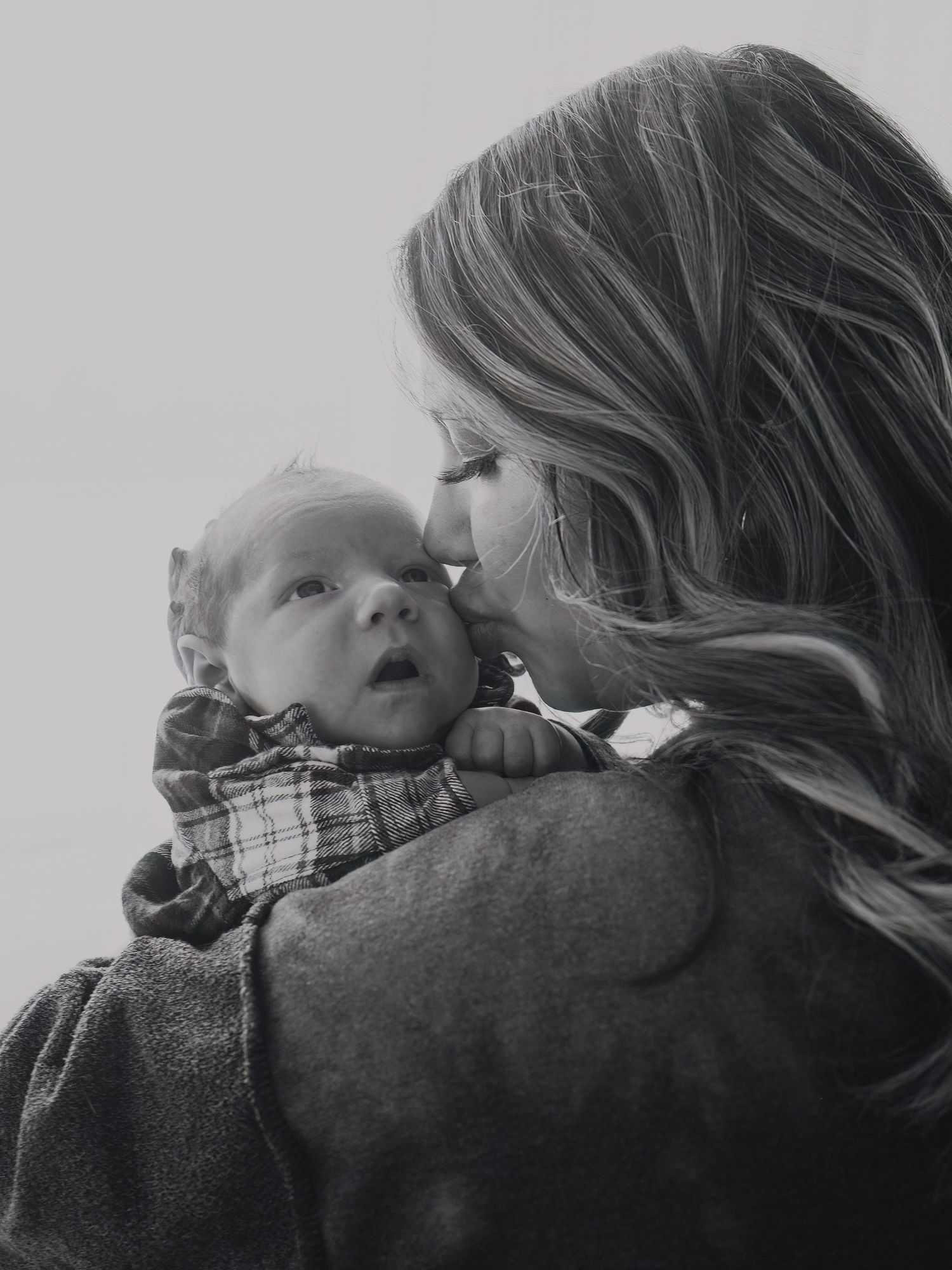 Newborn photography with dog included in session