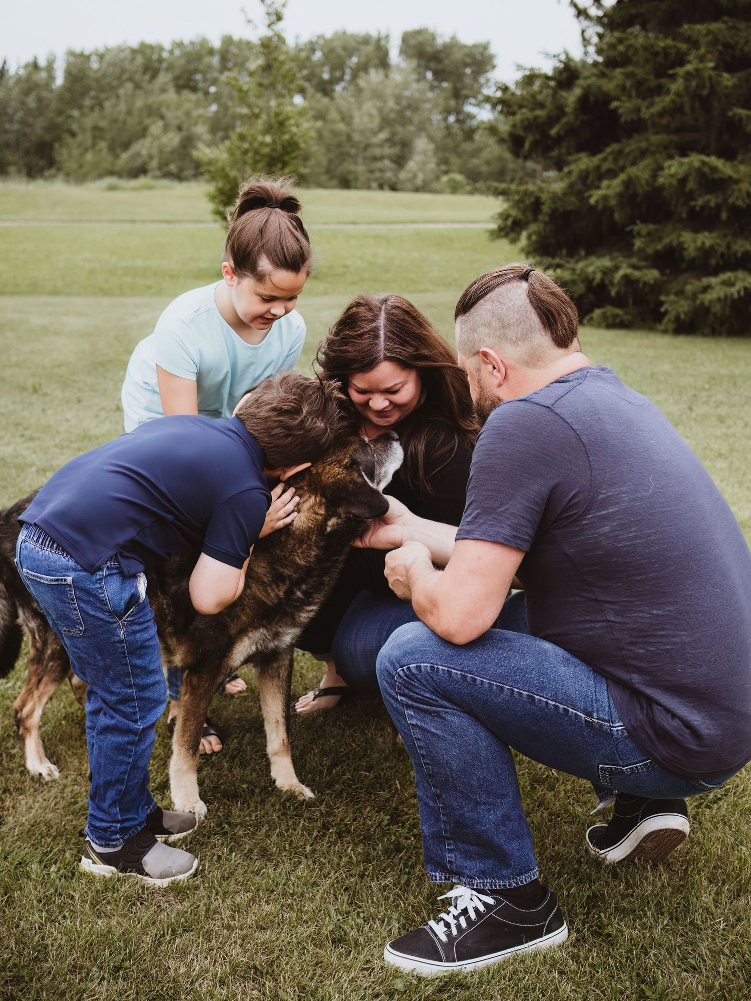 Rainbow Bridge portrait celebrating a lifetime of memories by Spruce Grove pet photographer coral konanz