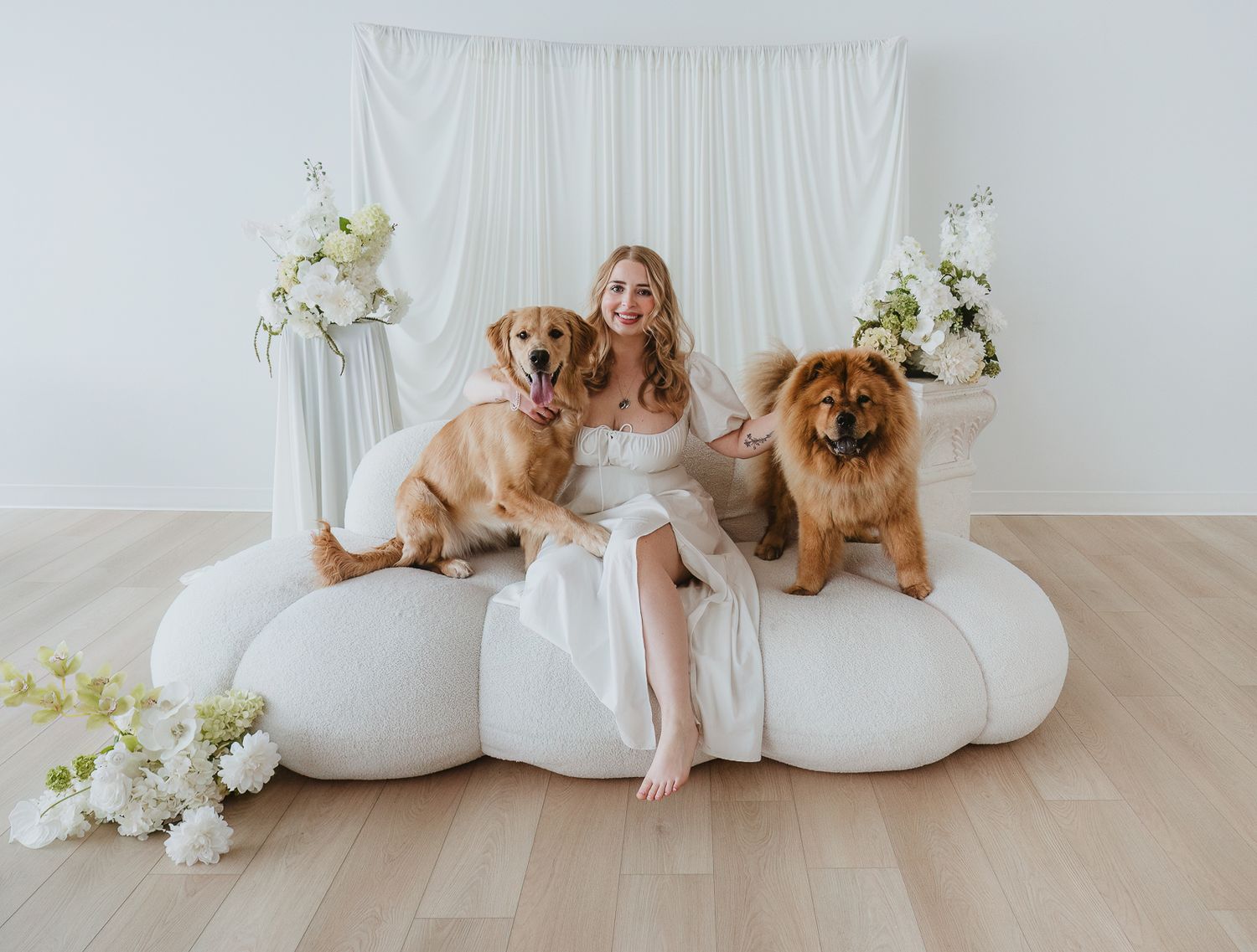 in studio pet friendly session in edmonton with coral konanz photography
