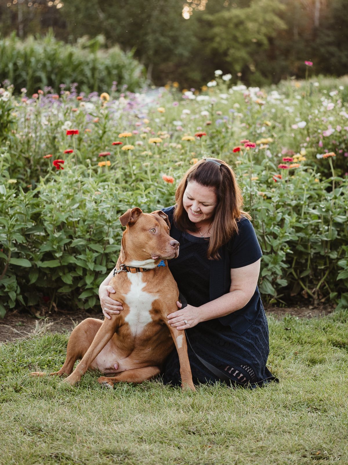 family photography session at Fern's Flower Garden Edmonton