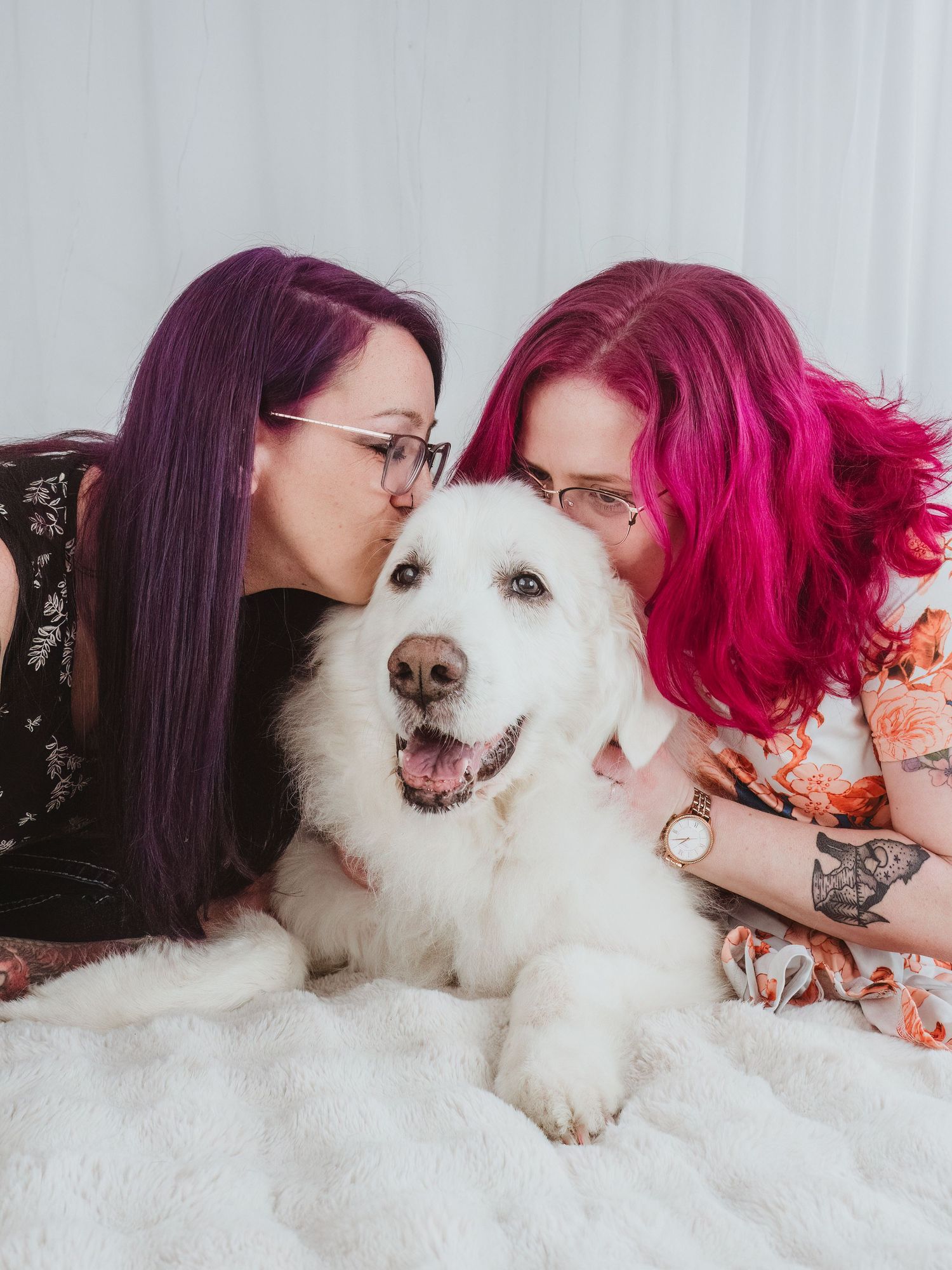 Rainbow Bridge portrait celebrating a lifetime of memories by Spruce Grove pet photographer coral konanz