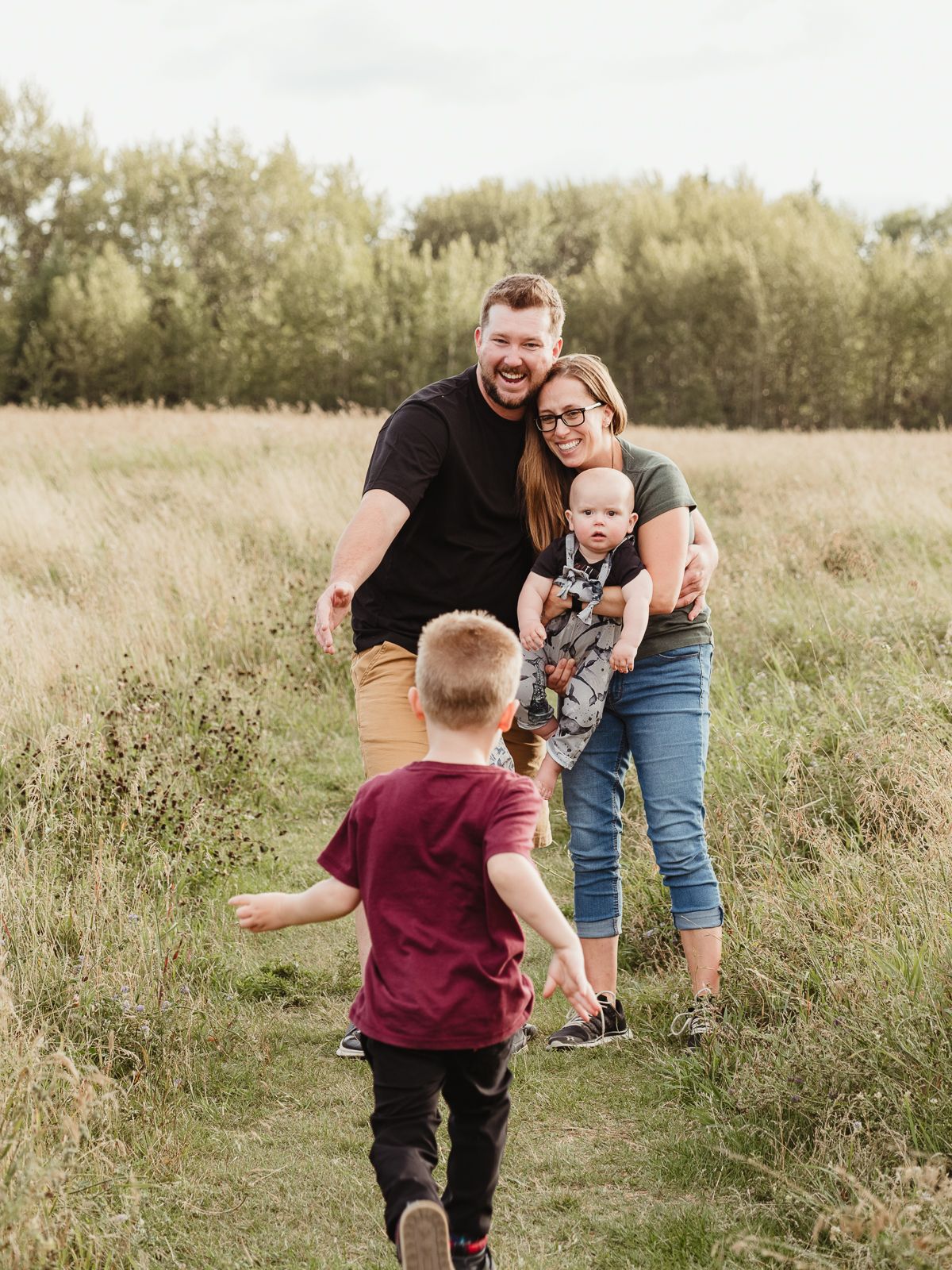 family photography session at Wagner Natural Area Edmonton