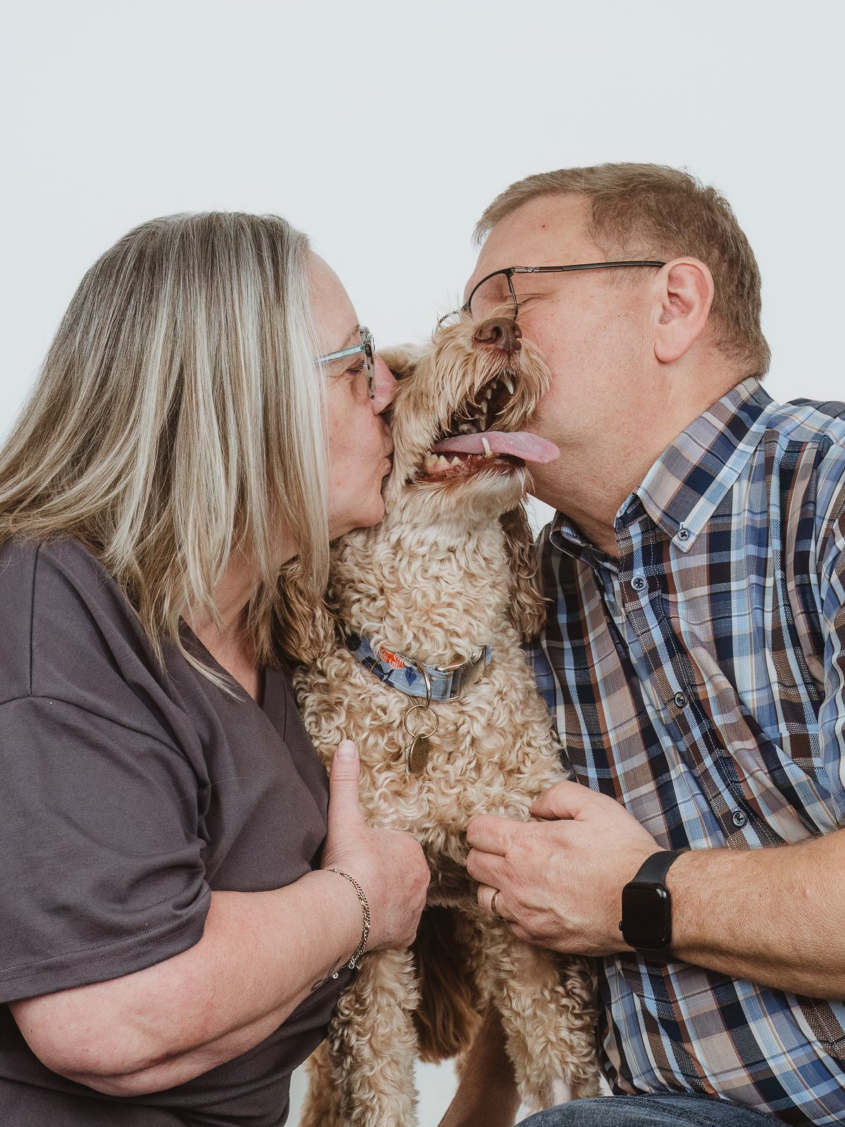 Pet and owner connection captured during a professional photography session in stony plain with Coral Konanz Photography