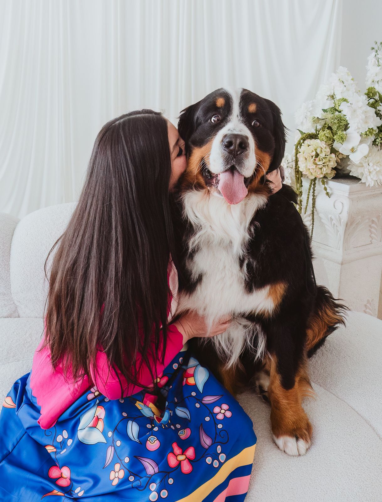 Pet and owner connection captured during a professional photography session in edmonton with Coral Konanz Photography