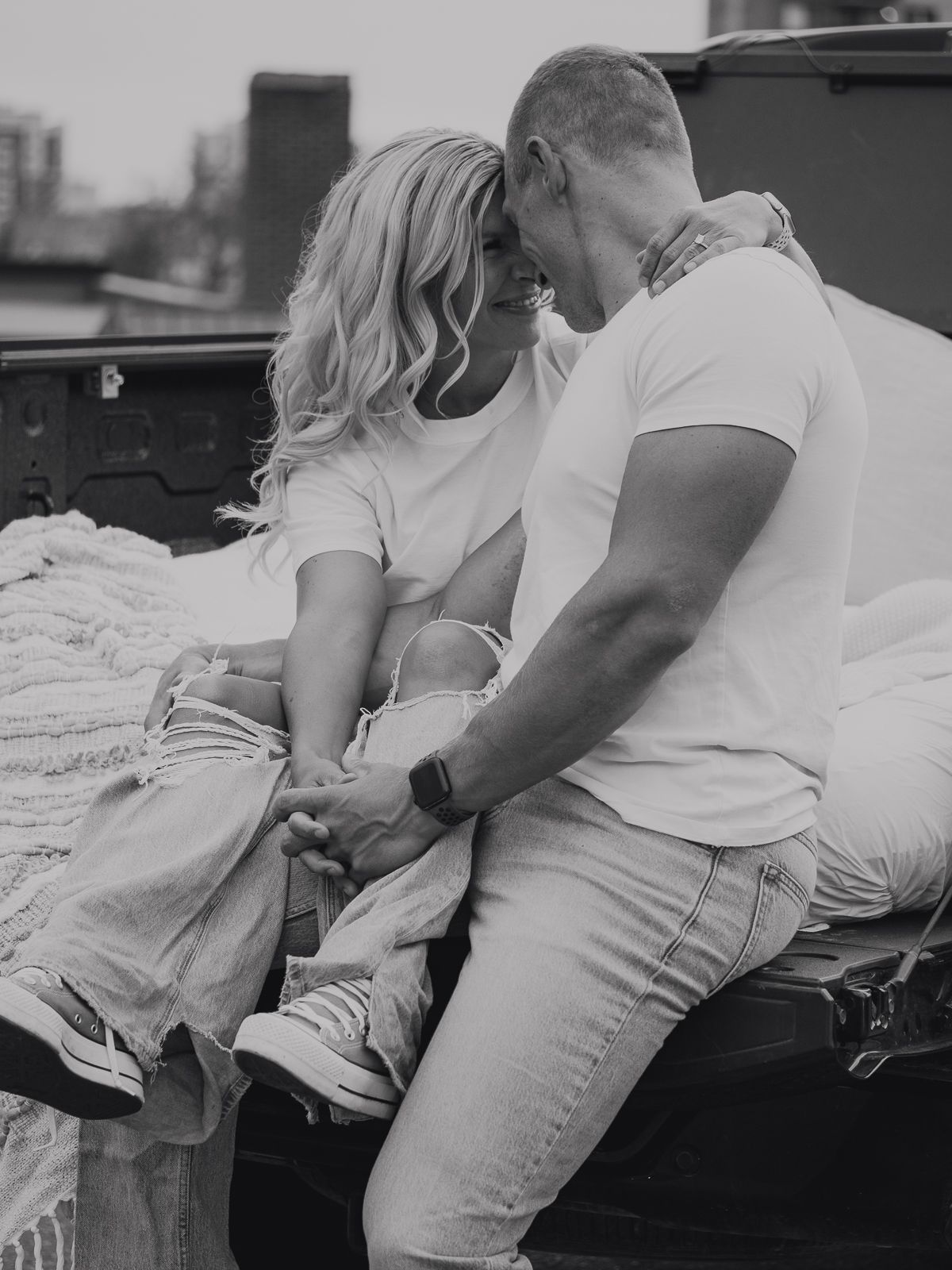 Urban couples photography in downtown Edmonton