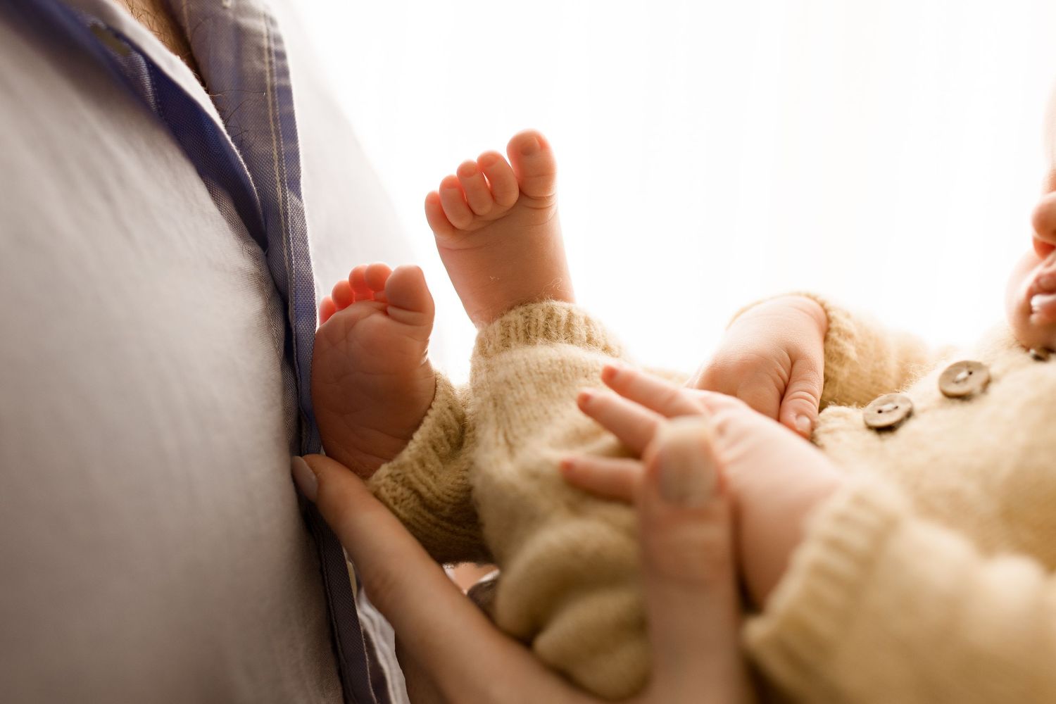 Newborn baby during studio session in Beaumont, TX with Bree Elle Photography.