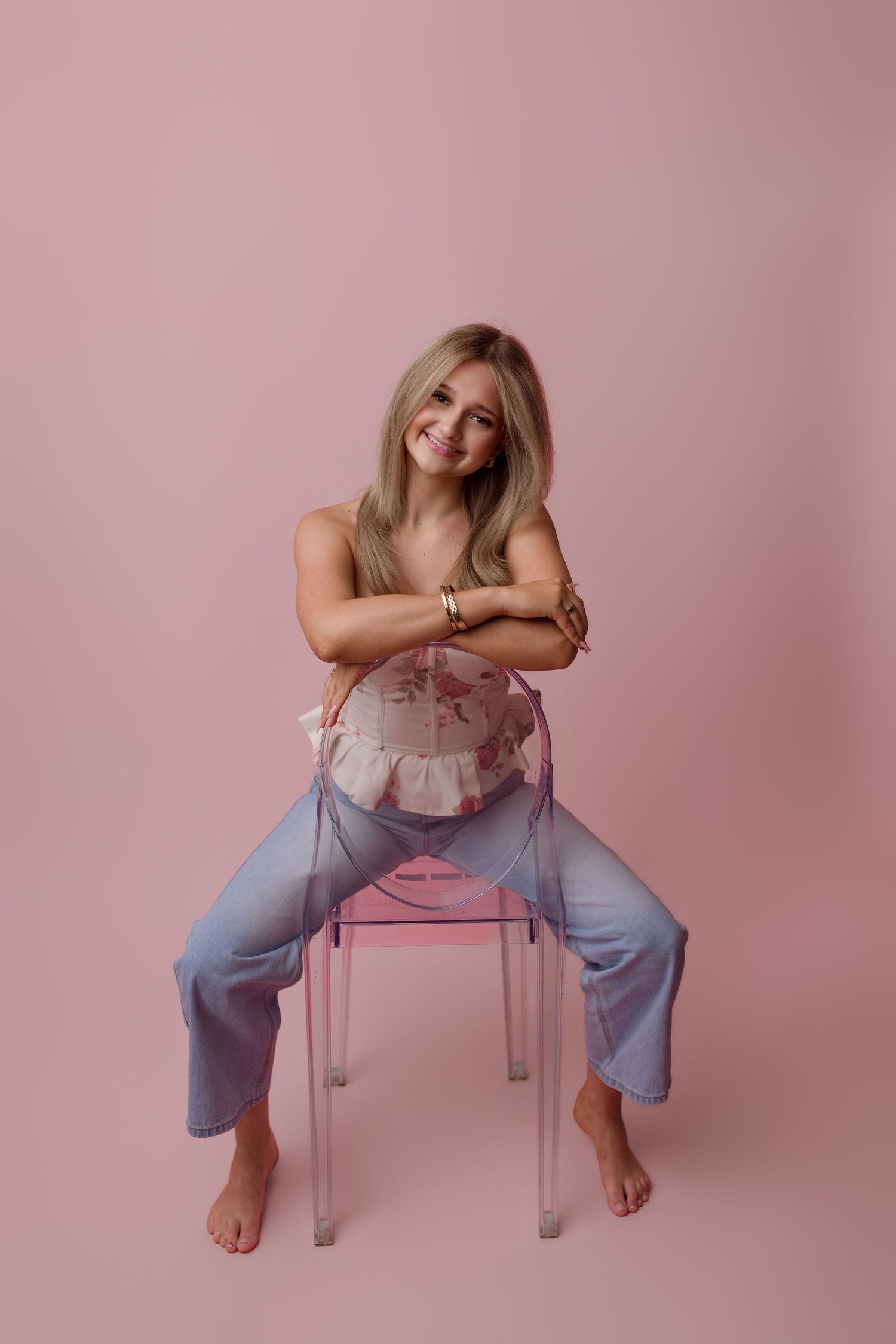 Senior during portrait portion with Bree Elle Photography in Port Neches, TX.